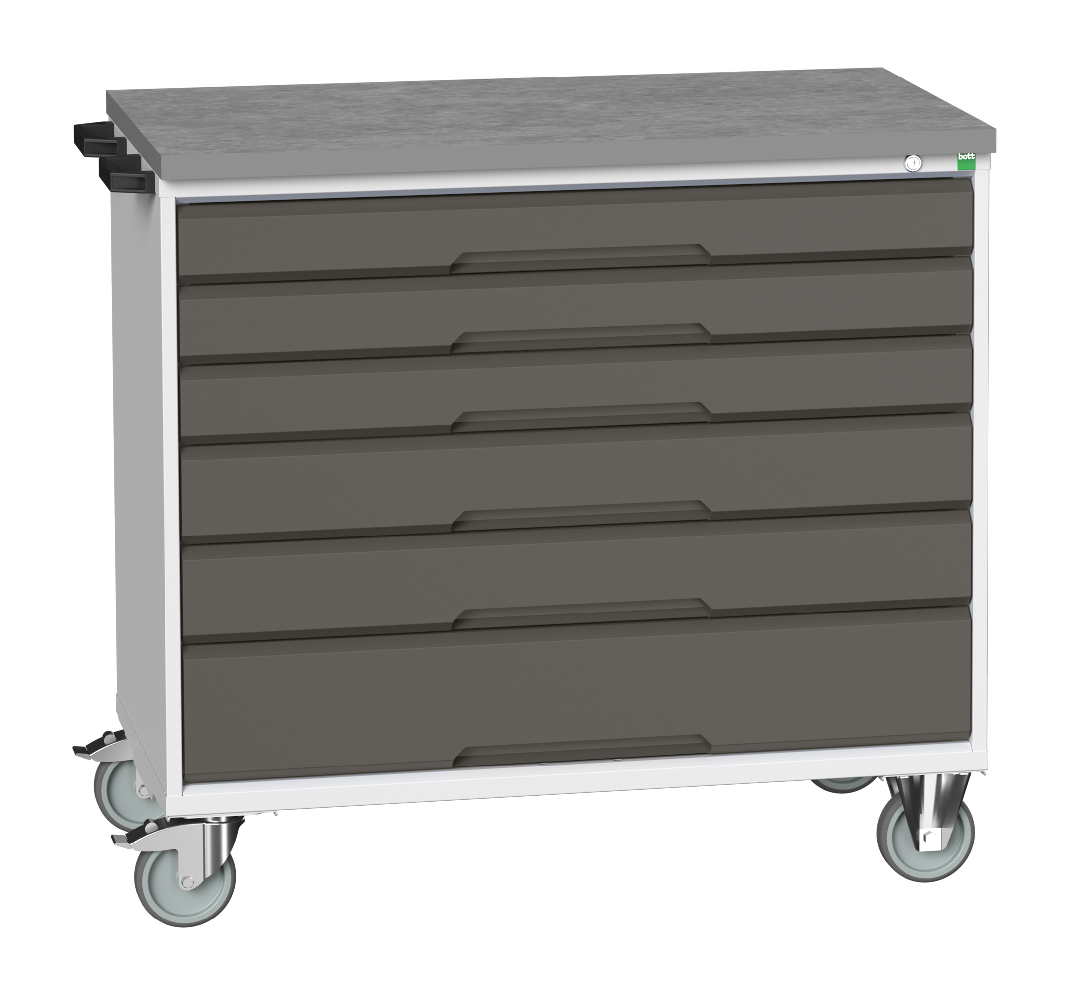 Bott Verso Mobile Drawer Cabinet With 6 Drawers & Lino Top - 16927053.19