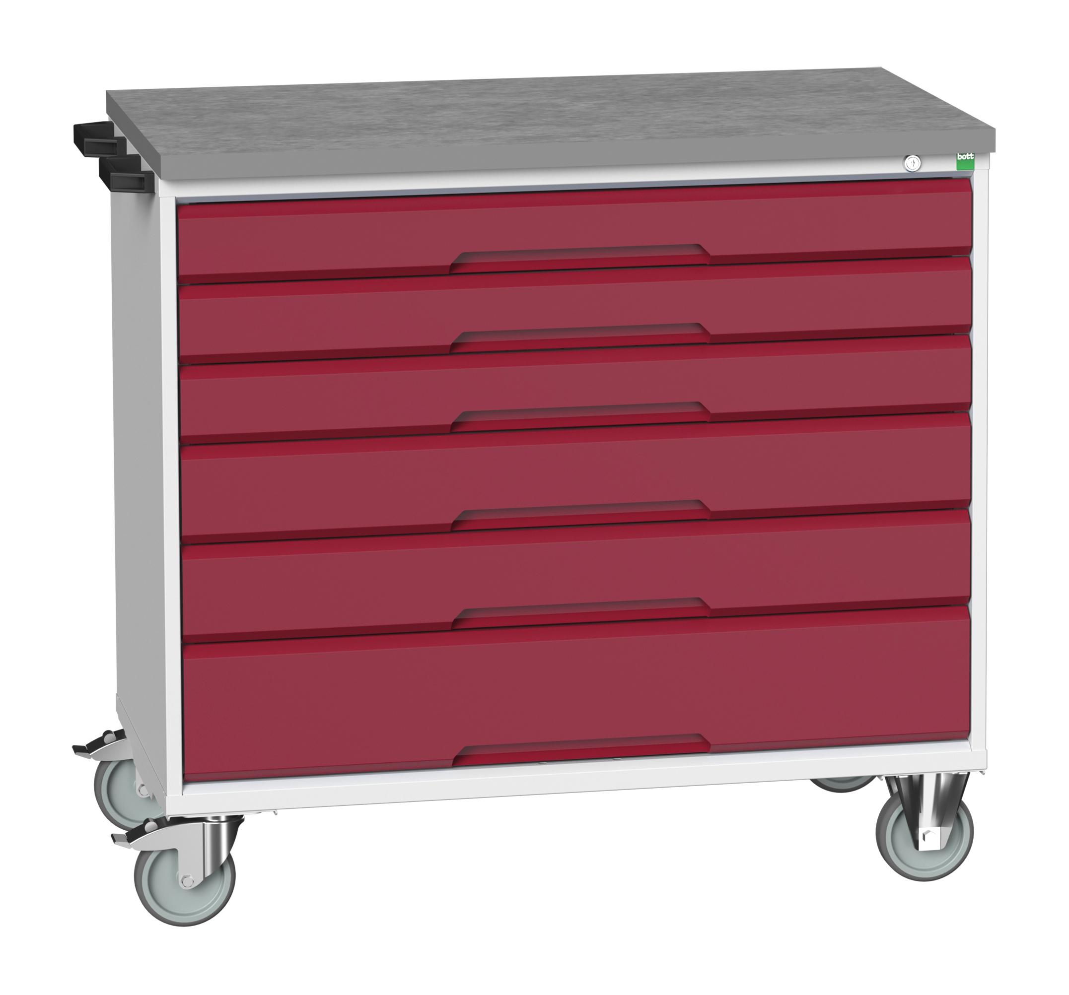 Bott Verso Mobile Drawer Cabinet With 6 Drawers & Lino Top - 16927053.24