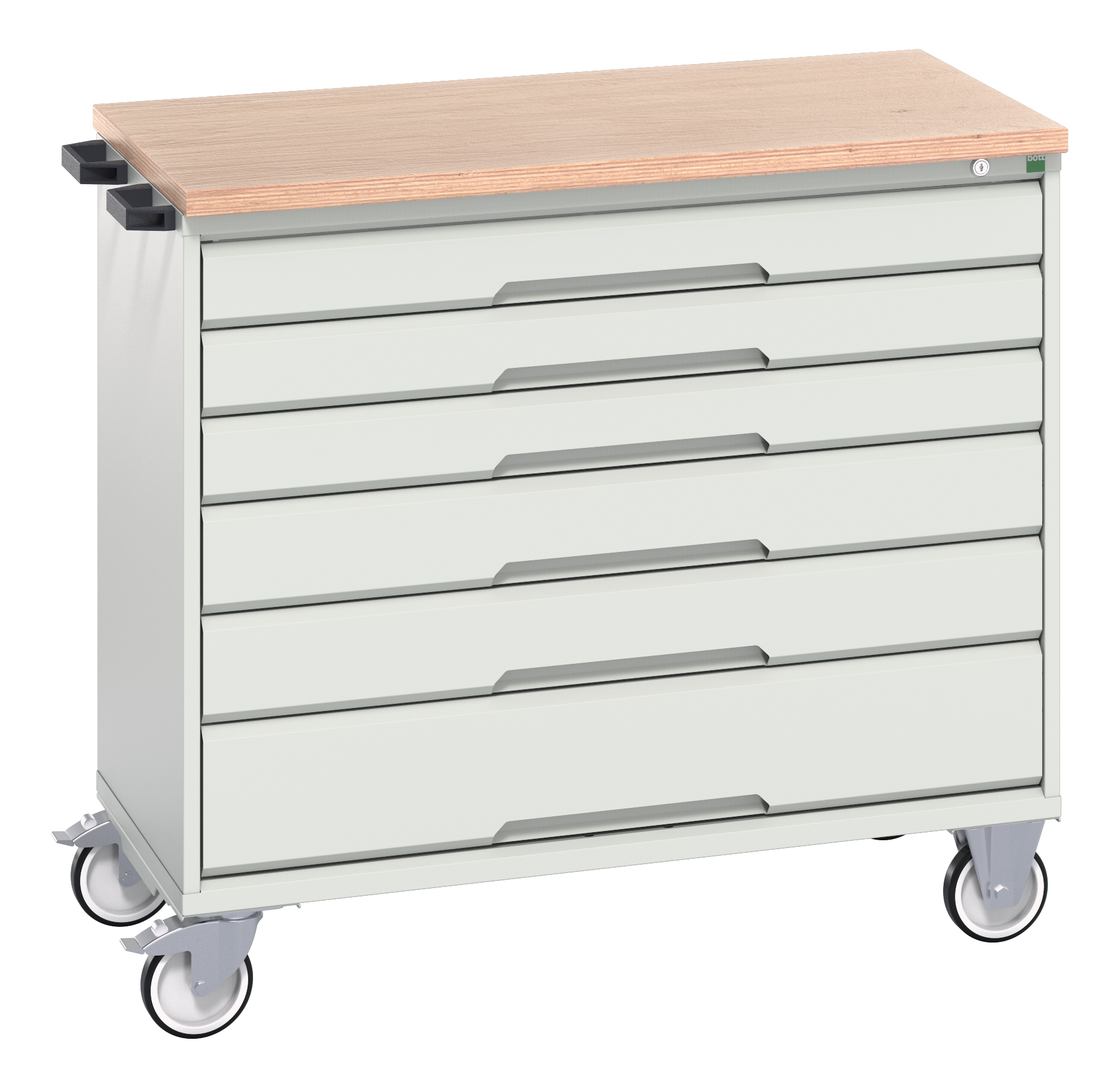 Bott Verso Mobile Drawer Cabinet With 6 Drawers & Multiplex Top - 16927054.16