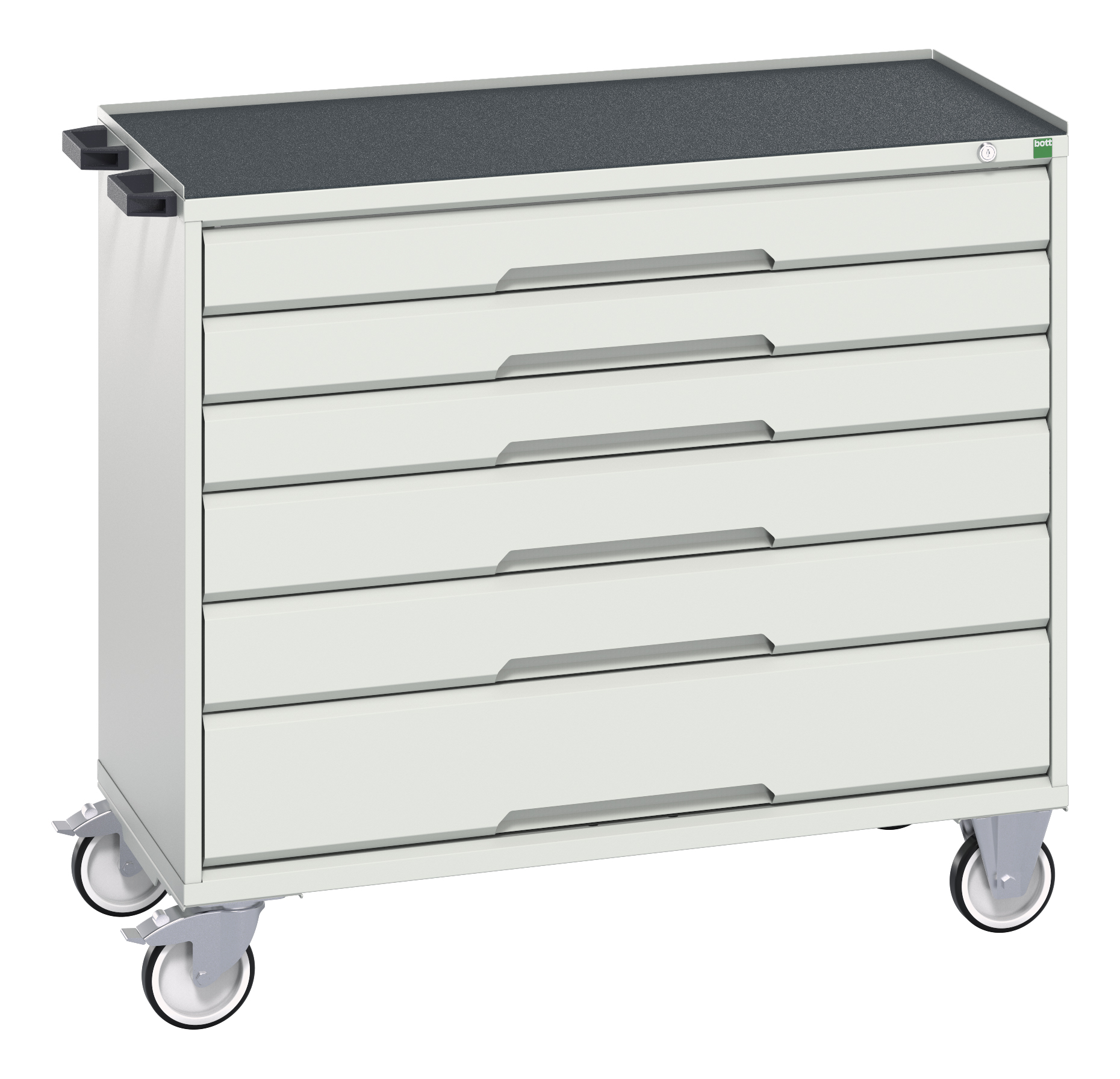 Bott Verso Mobile Drawer Cabinet With 6 Drawers & Top Tray With Mat - 16927055.16