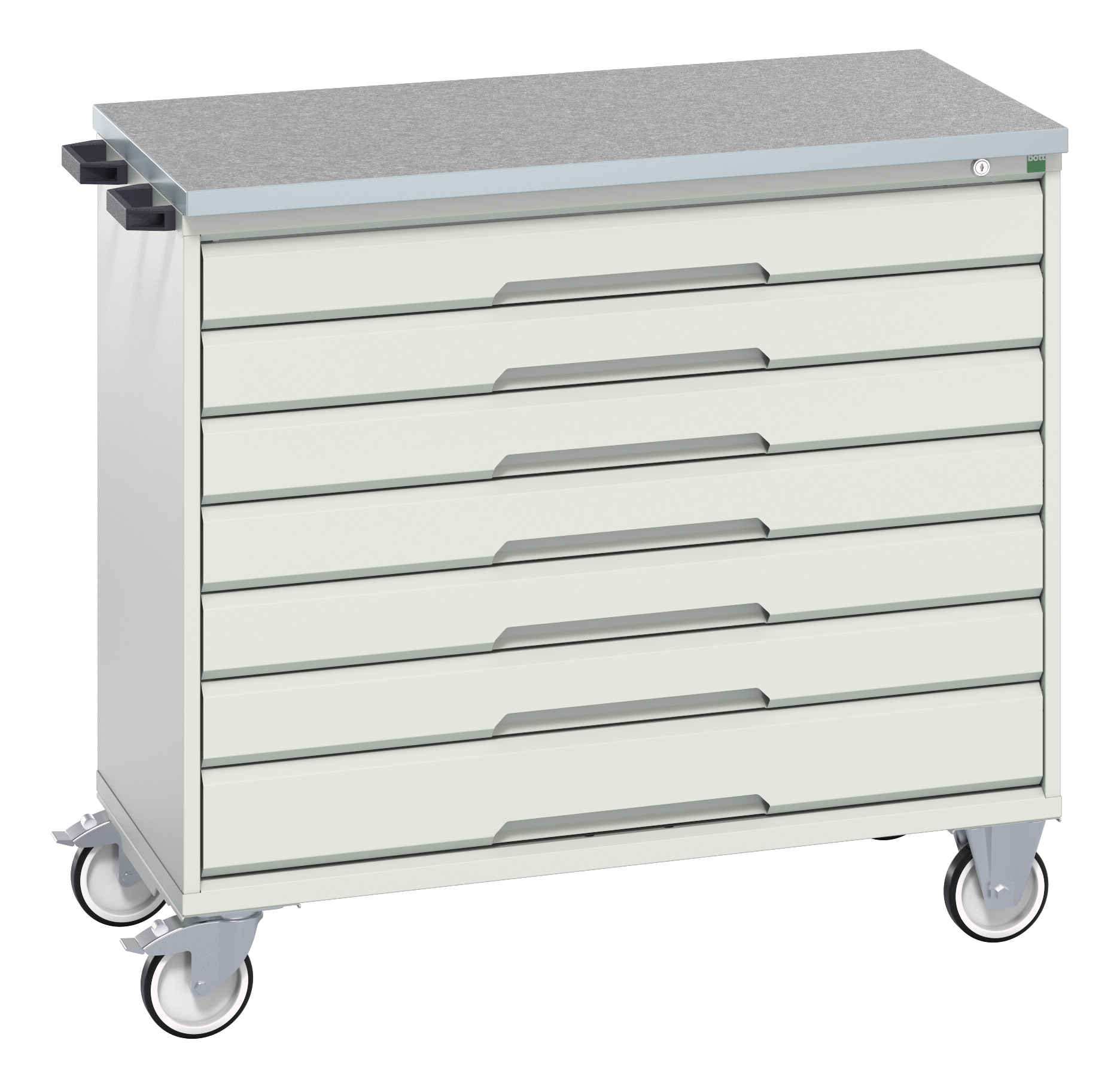 Bott Verso Mobile Drawer Cabinet With 7 Drawers & Lino Top - 16927056.16