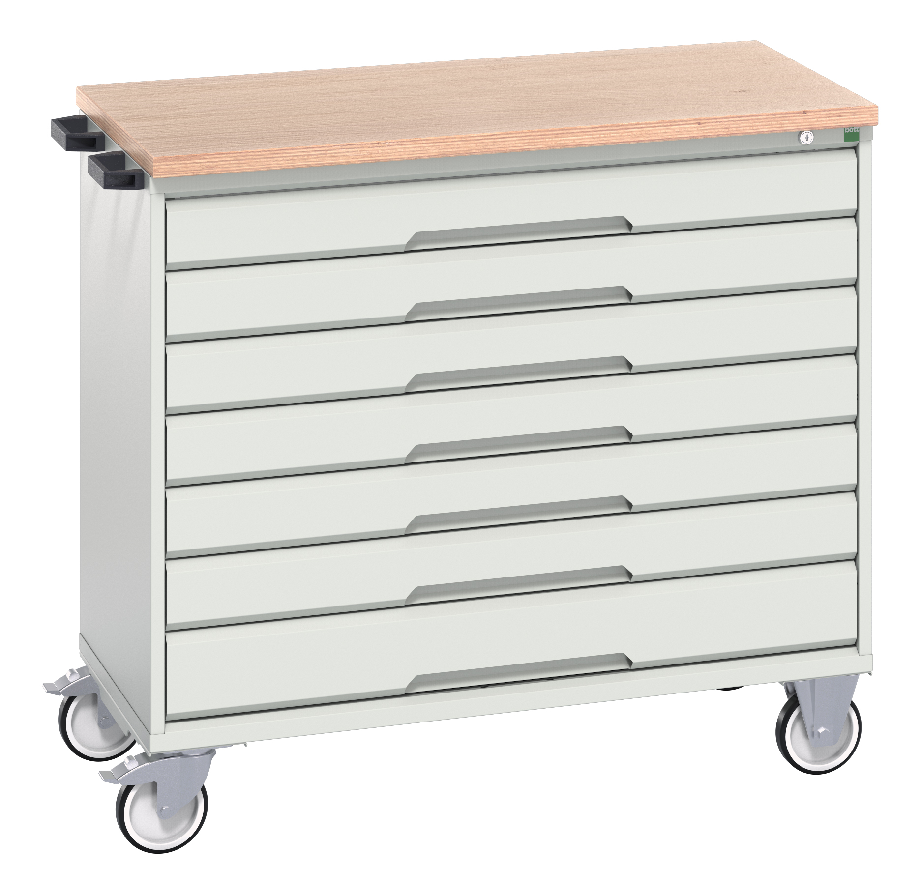 Bott Verso Mobile Drawer Cabinet With 7 Drawers & Multiplex Top - 16927057.16