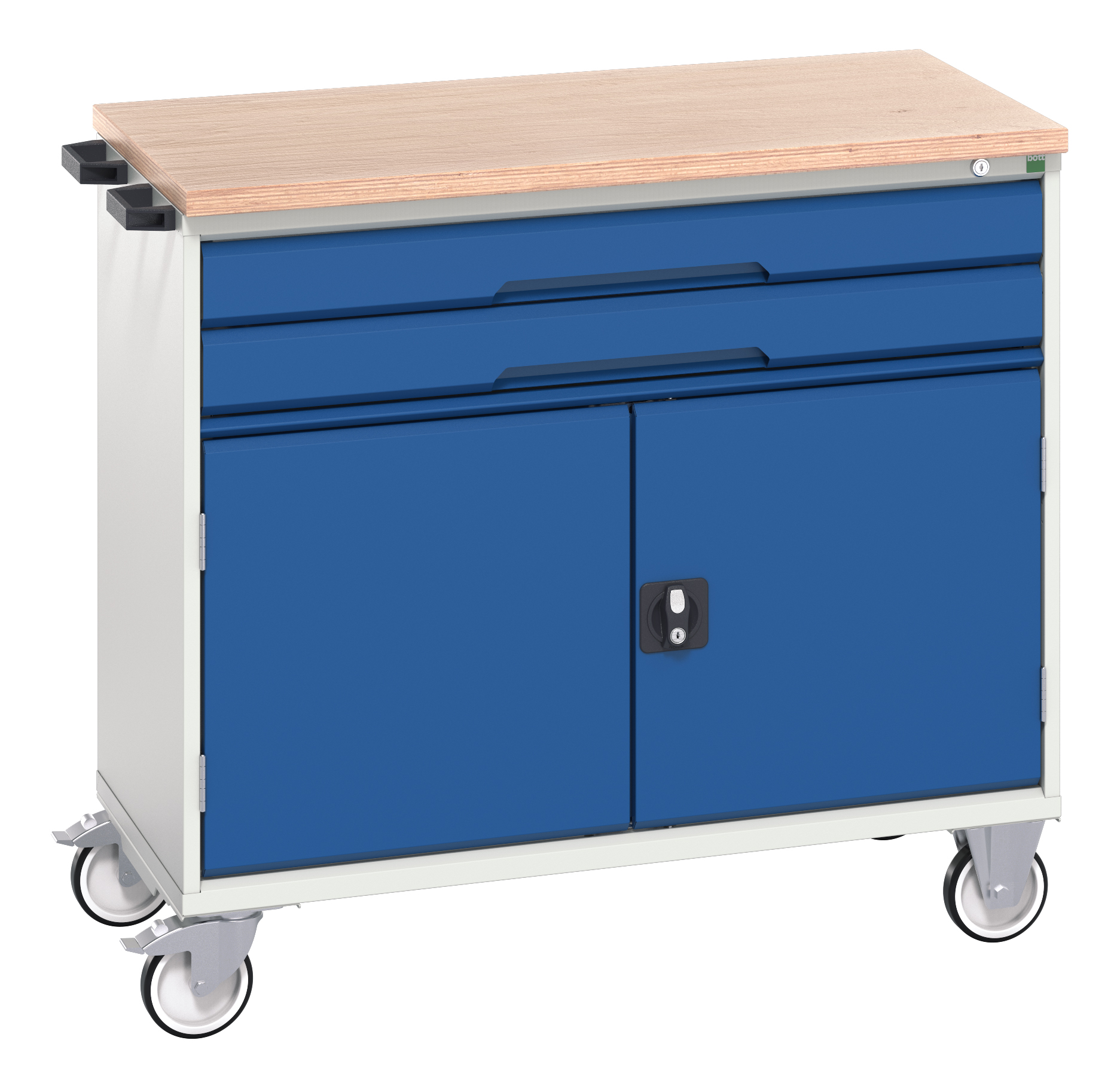 Bott Verso Mobile Drawer-Door Cabinet With 2 Drawers / Cupboard & Multiplex Top - 16927060.11