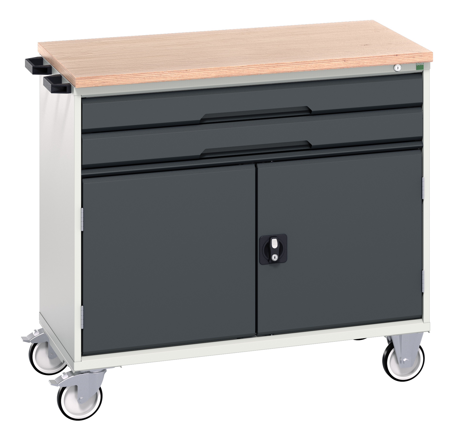 Bott Verso Mobile Drawer-Door Cabinet With 2 Drawers / Cupboard & Multiplex Top - 16927060.19