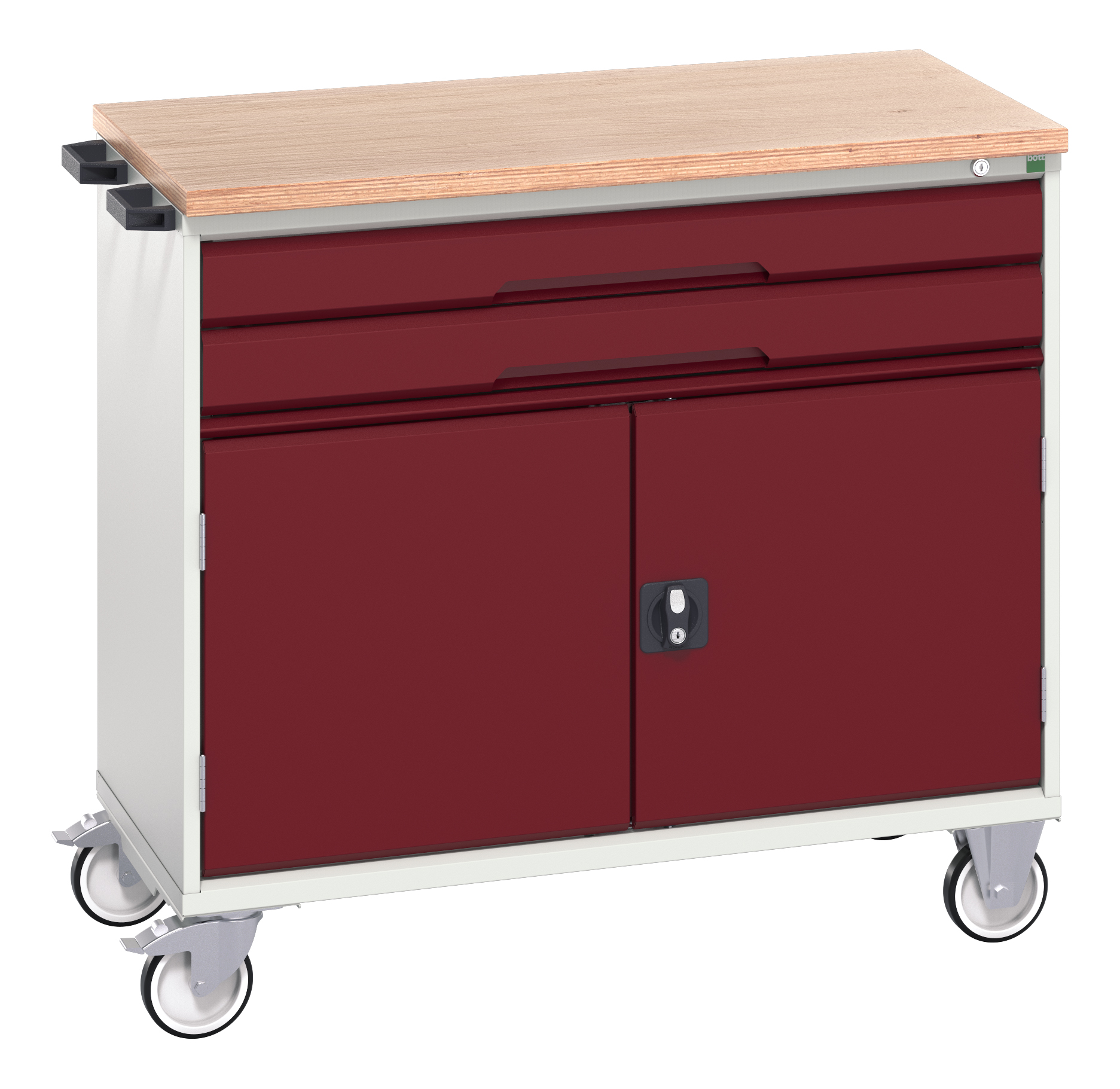 Bott Verso Mobile Drawer-Door Cabinet With 2 Drawers / Cupboard & Multiplex Top - 16927060.24
