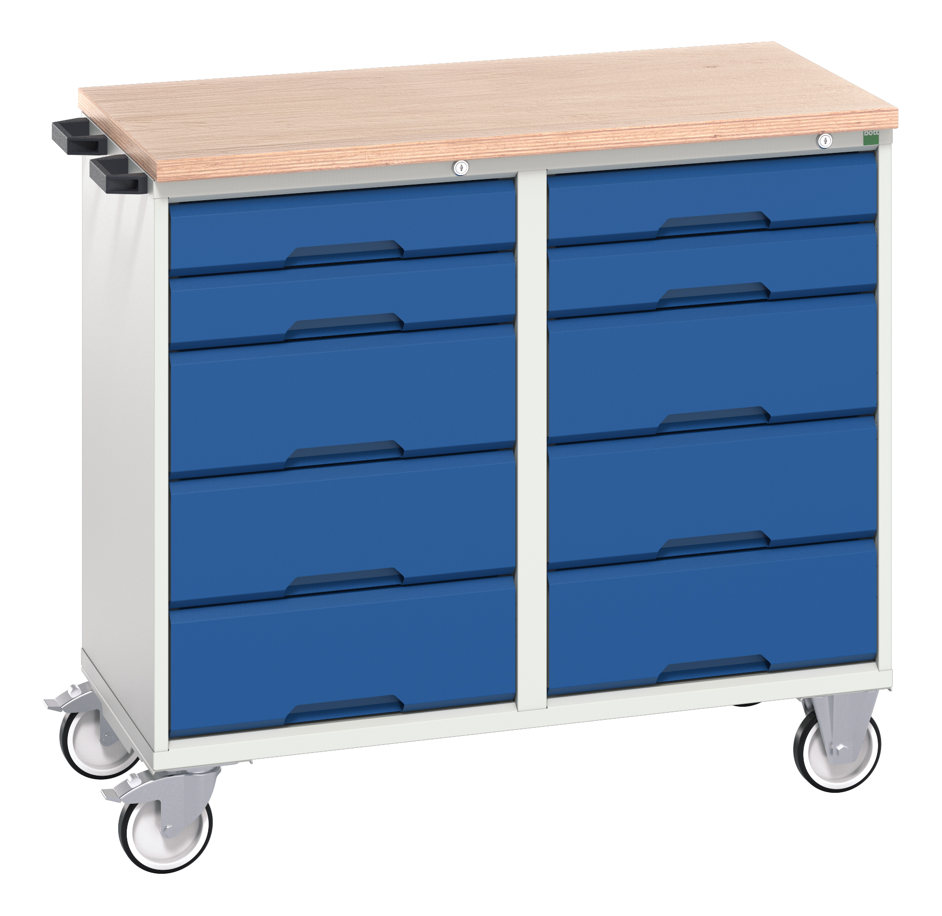Bott Verso Maintenance Trolley With 10 Drawers & Multiplex Top - 16927101.11