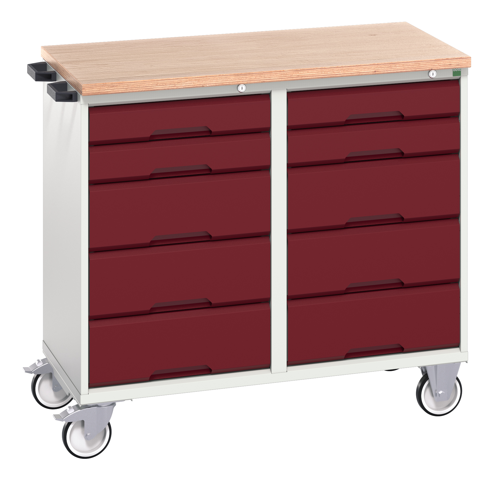 Bott Verso Maintenance Trolley With 10 Drawers & Multiplex Top - 16927101.24