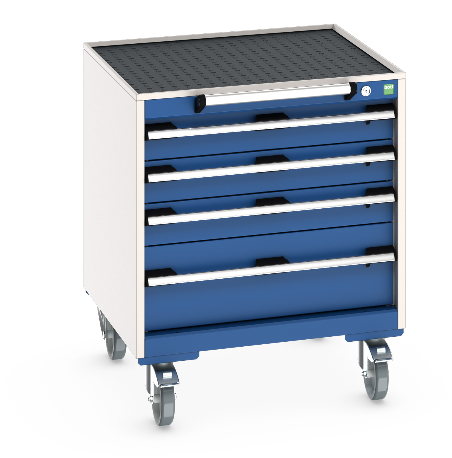 Bott Cubio Mobile Drawer Cabinet With 4 Drawers & Top Tray With Mat - 40402023.11V