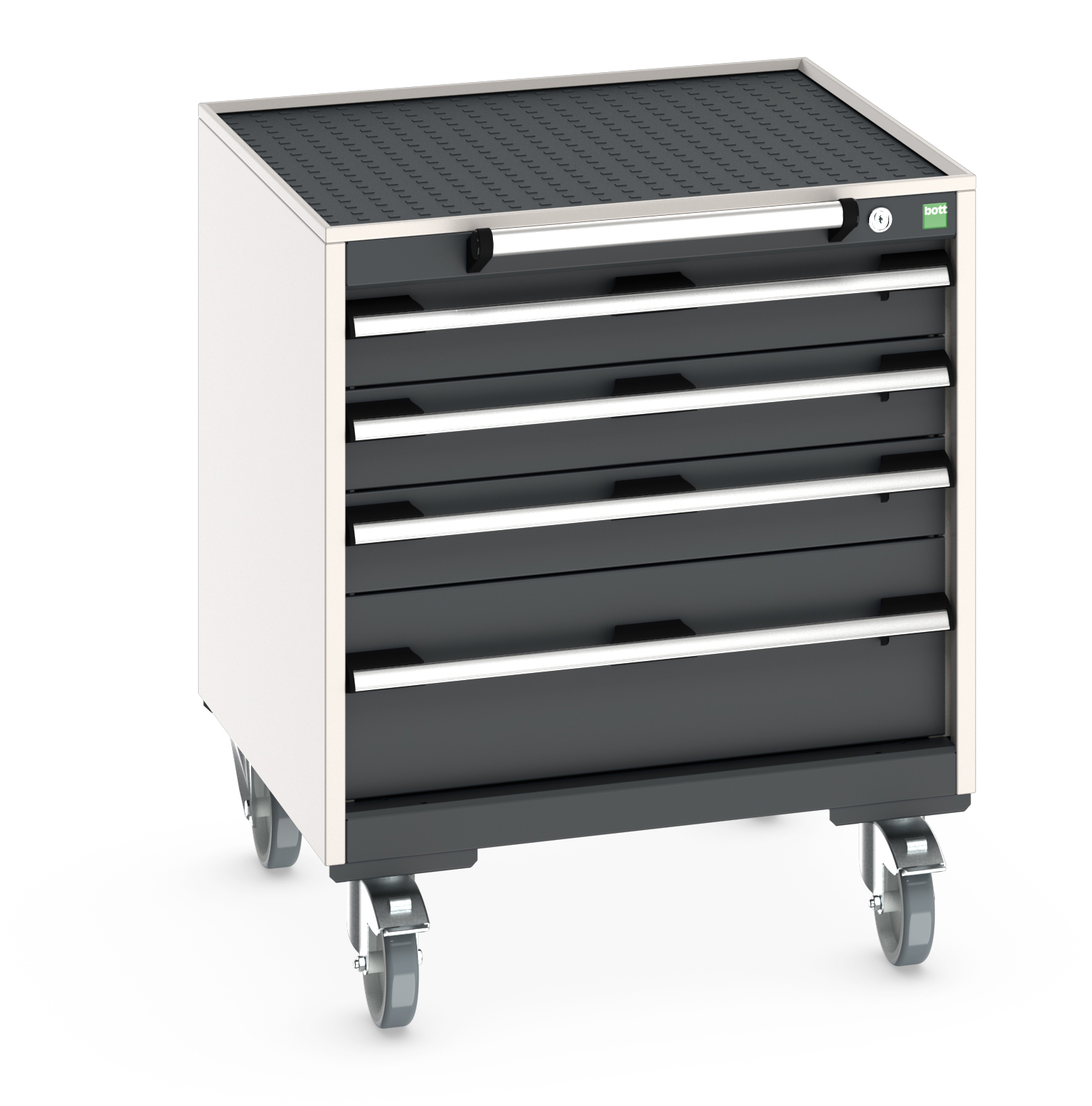 Bott Cubio Mobile Drawer Cabinet With 4 Drawers & Top Tray With Mat - 40402023.19V