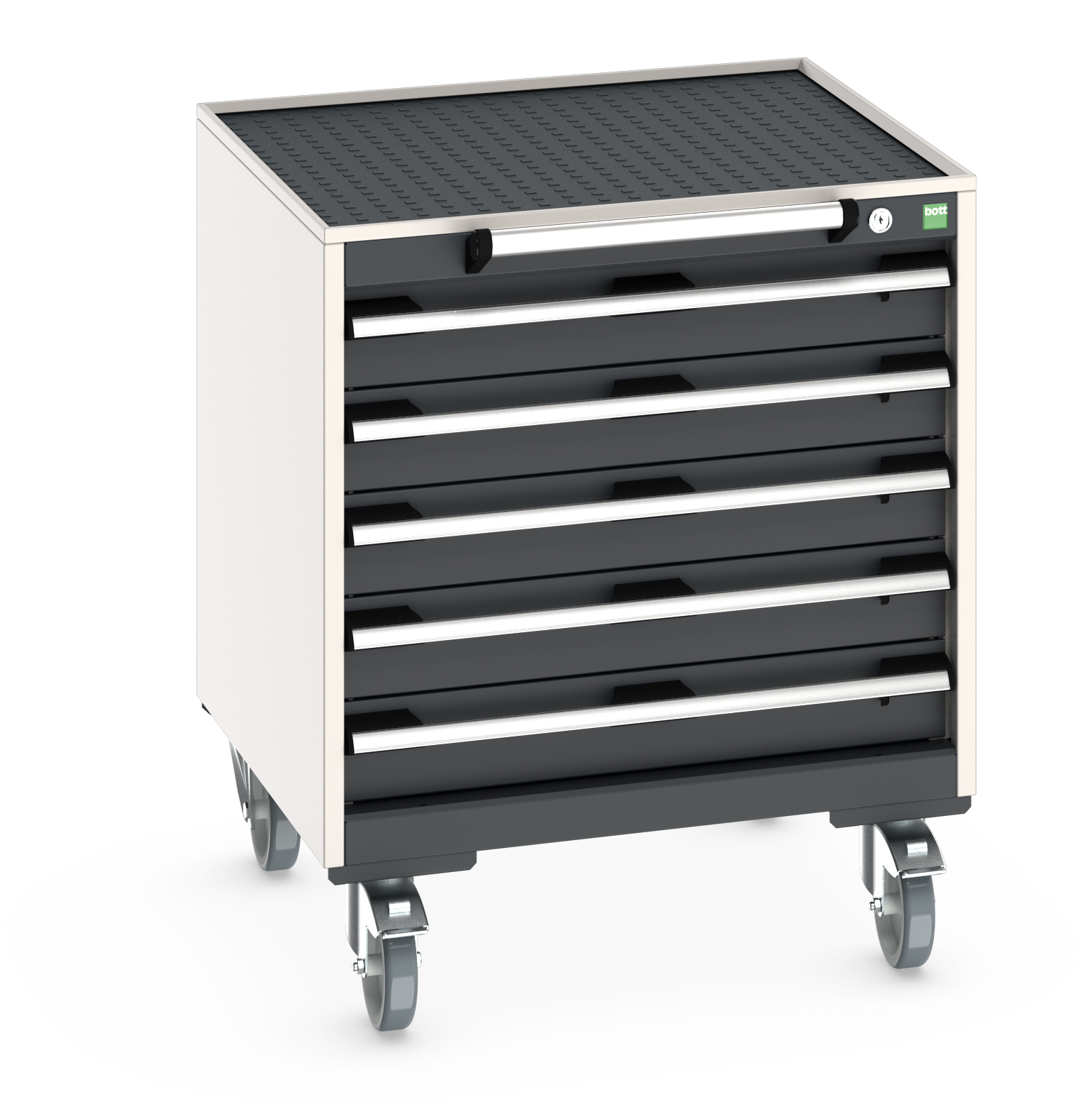 Bott Cubio Mobile Drawer Cabinet With 5 Drawers & Top Tray With Mat - 40402027.19V