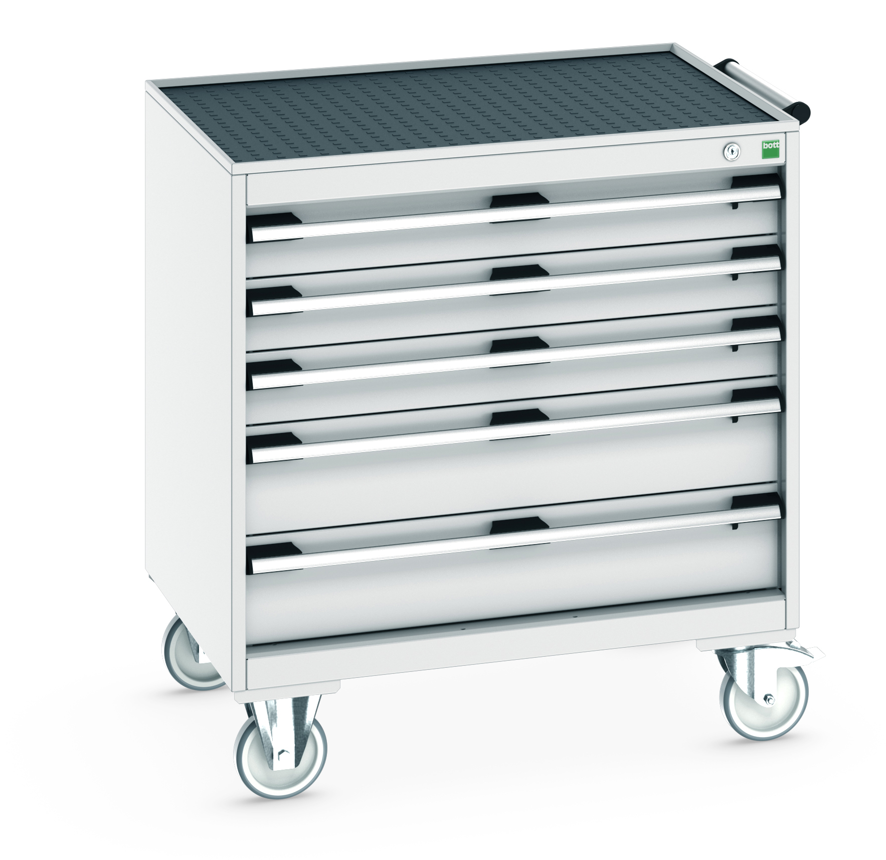 Bott Cubio Mobile Drawer Cabinet With 5 Drawers & Top Tray With Mat - 40402057.16V