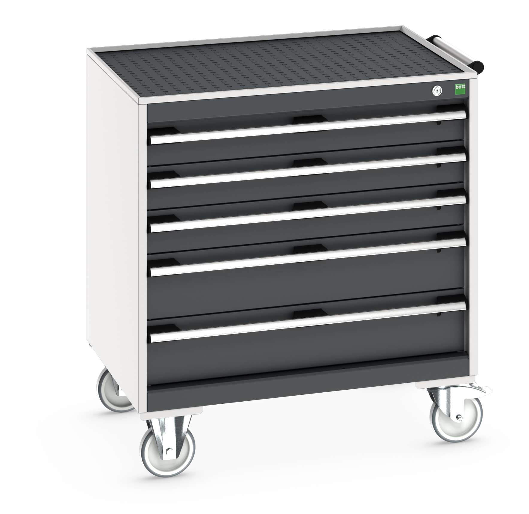 Bott Cubio Mobile Drawer Cabinet With 5 Drawers & Top Tray With Mat - 40402057.19V