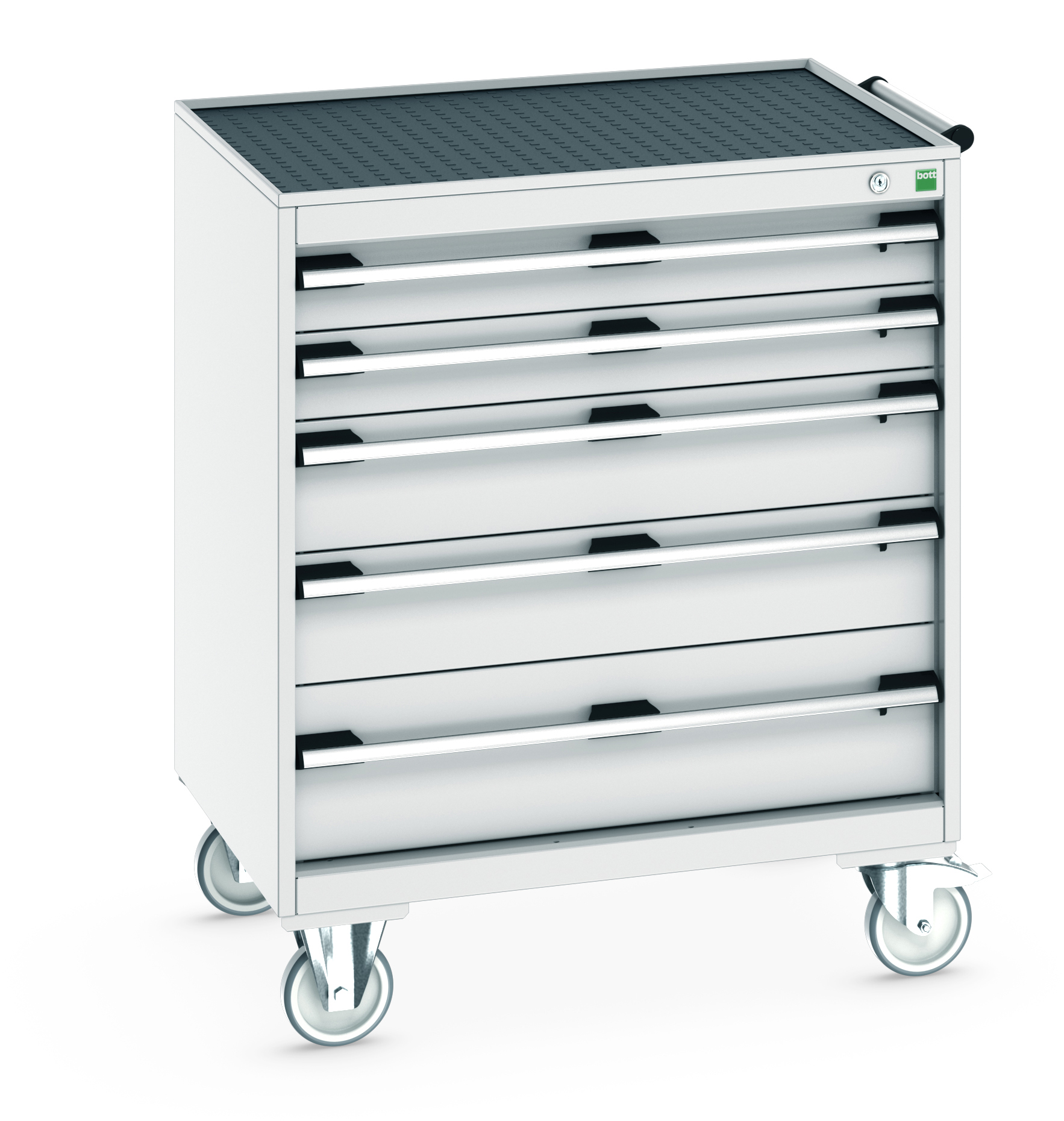 Bott Cubio Mobile Drawer Cabinet With 5 Drawers & Top Tray With Mat - 40402059.16V