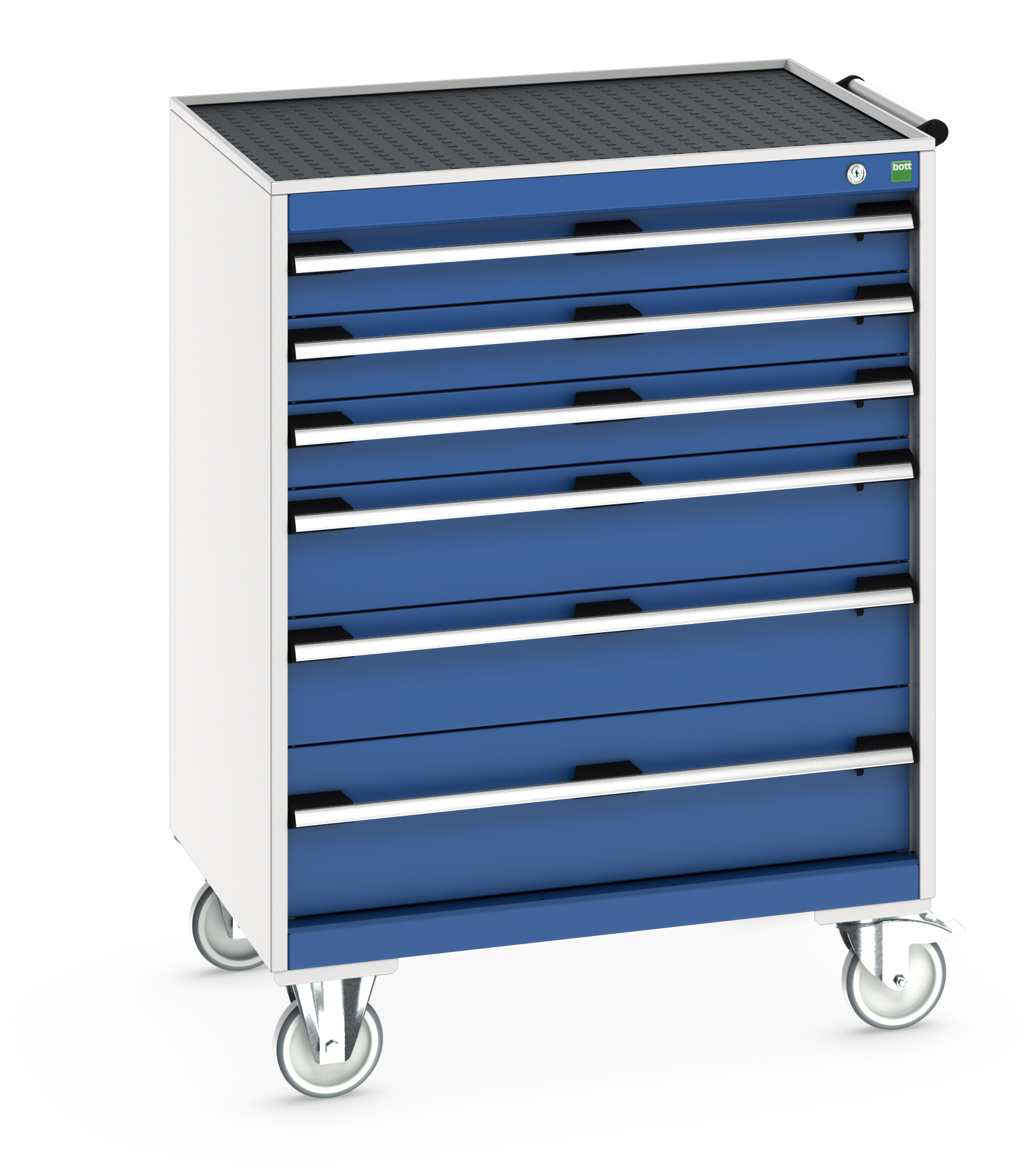 Bott Cubio Mobile Drawer Cabinet With 6 Drawers & Top Tray With Mat - 40402063.11V