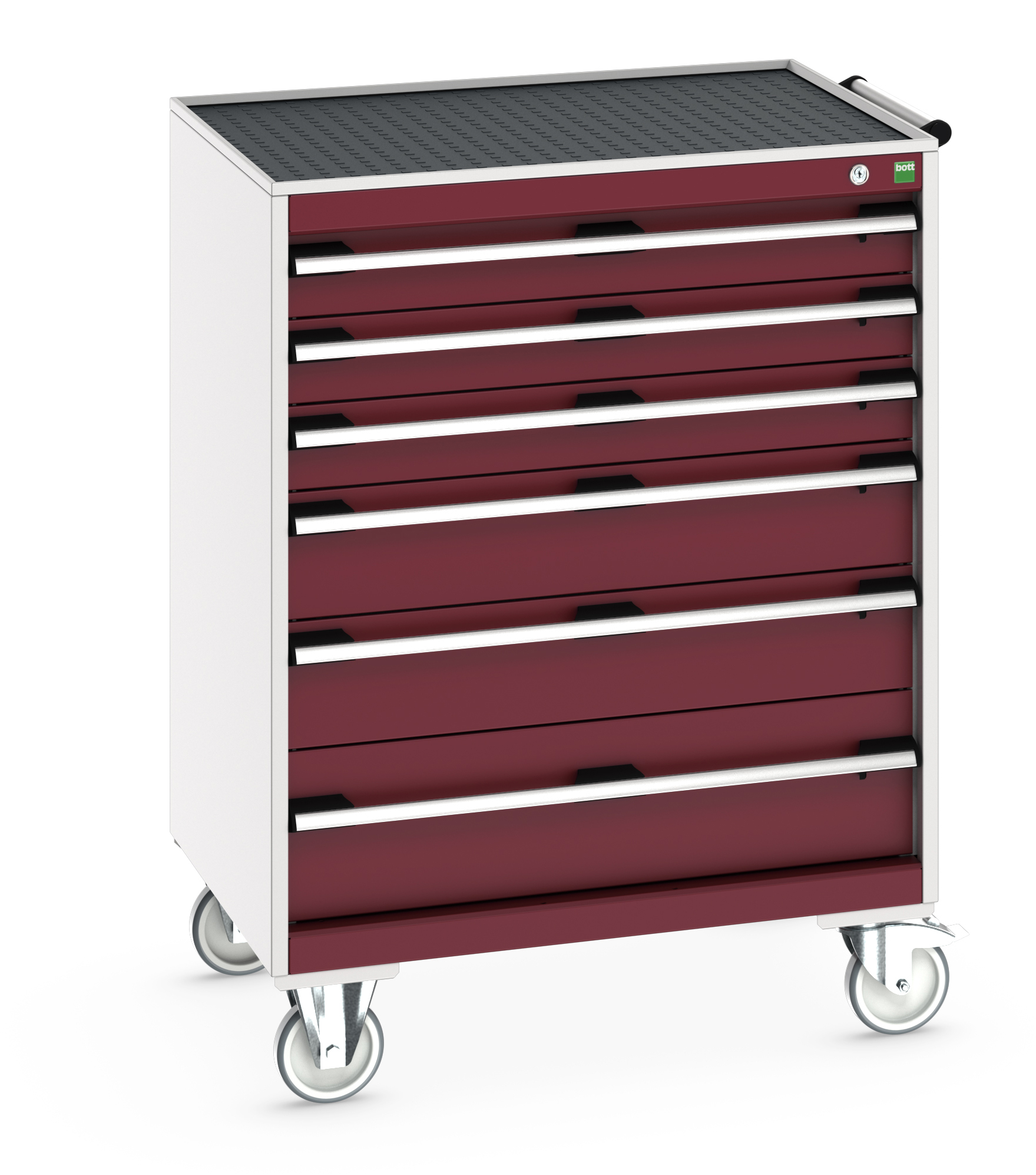 Bott Cubio Mobile Drawer Cabinet With 6 Drawers & Top Tray With Mat - 40402063.24V