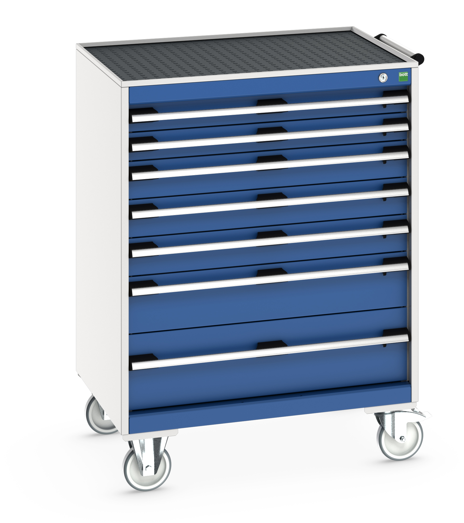 Bott Cubio Mobile Drawer Cabinet With 7 Drawers & Top Tray With Mat - 40402065.11V