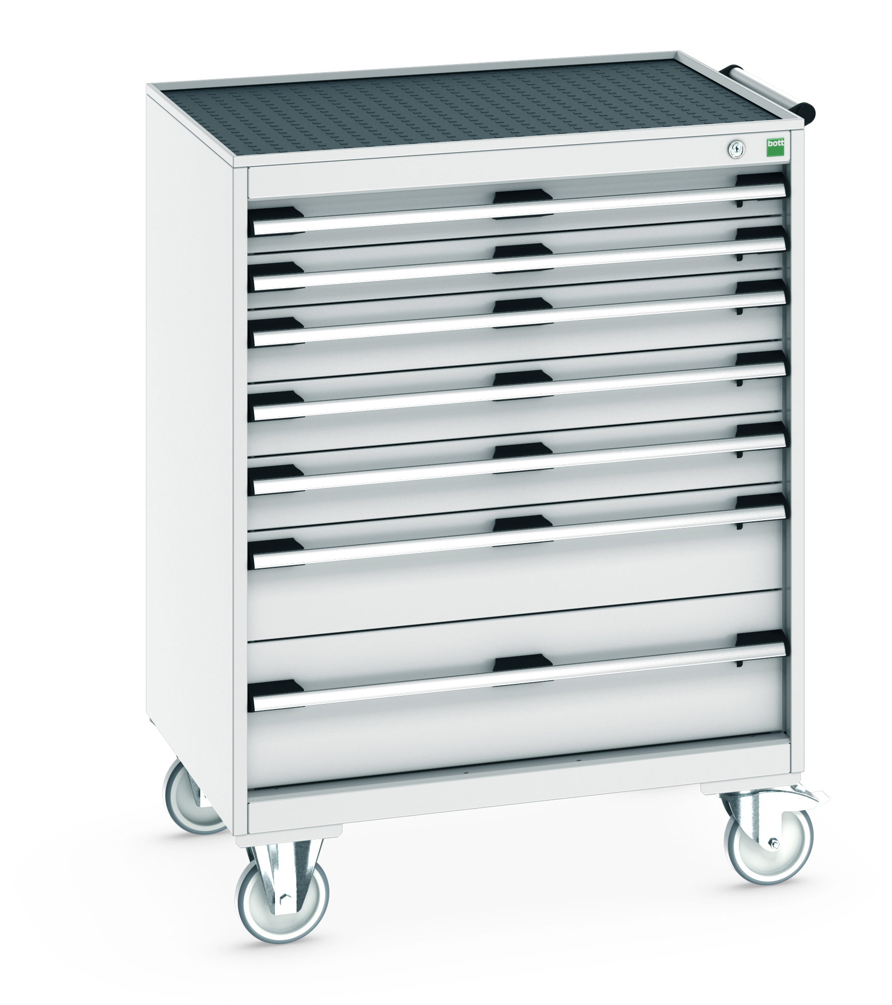 Bott Cubio Mobile Drawer Cabinet With 7 Drawers & Top Tray With Mat - 40402065.16V