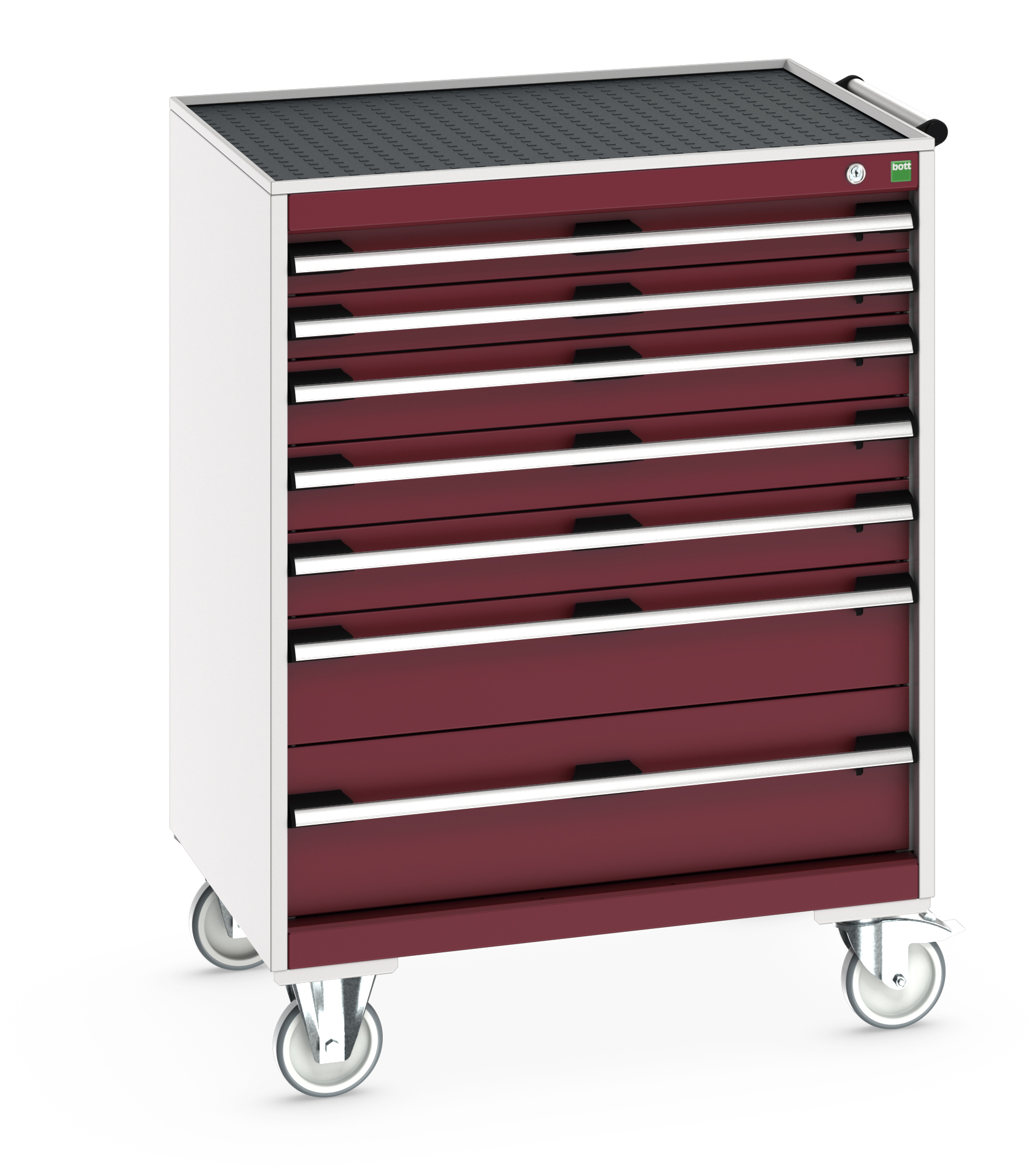 Bott Cubio Mobile Drawer Cabinet With 7 Drawers & Top Tray With Mat - 40402065.24V