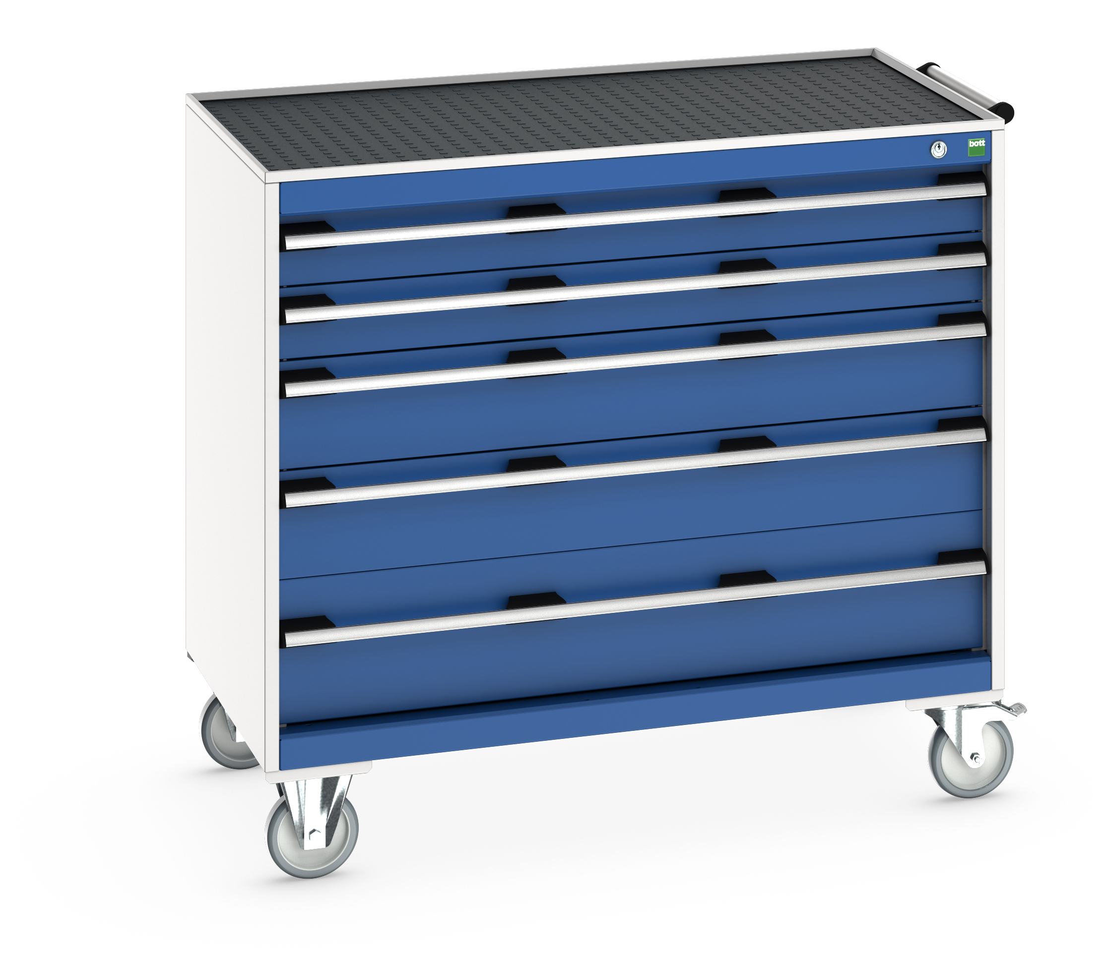 Bott Cubio Mobile Drawer Cabinet With 5 Drawers & Top Tray With Mat - 40402075.11V