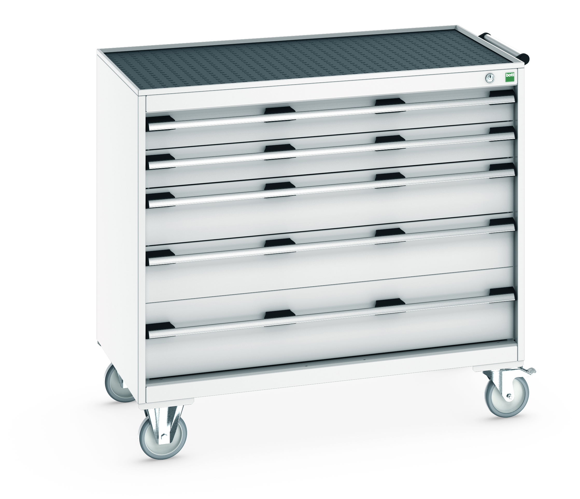 Bott Cubio Mobile Drawer Cabinet With 5 Drawers & Top Tray With Mat - 40402075.16V