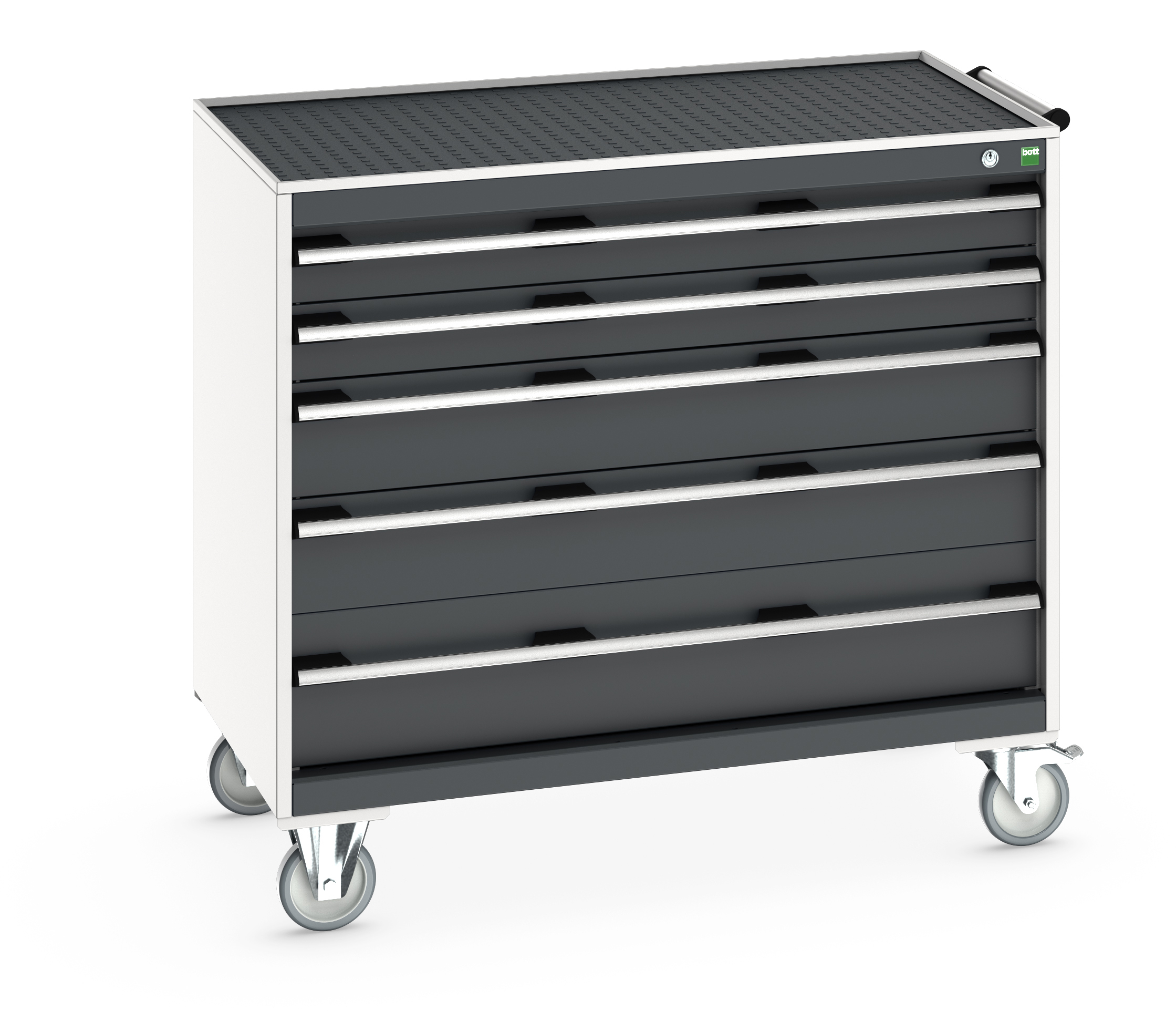Bott Cubio Mobile Drawer Cabinet With 5 Drawers & Top Tray With Mat - 40402075.19V