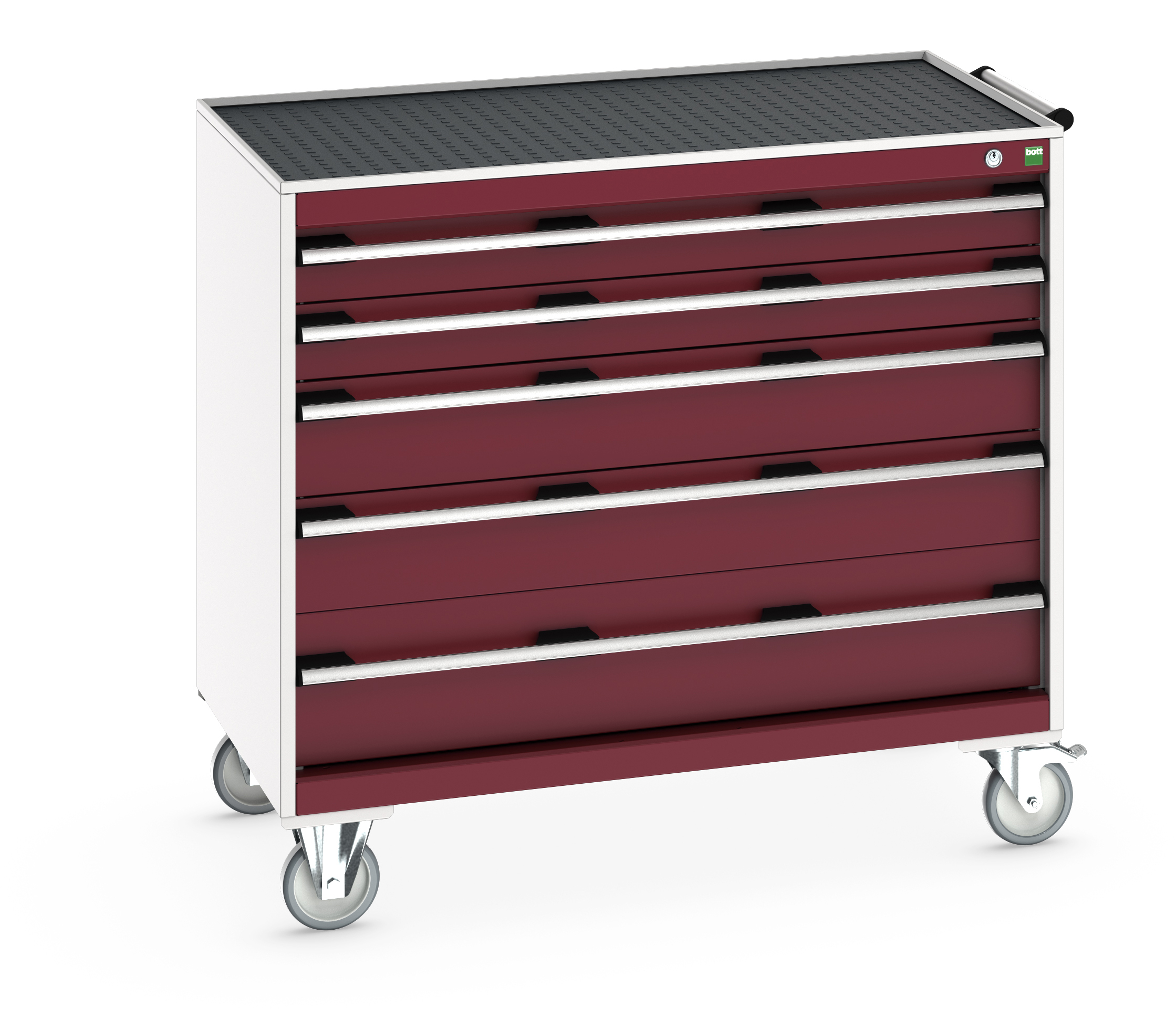 Bott Cubio Mobile Drawer Cabinet With 5 Drawers & Top Tray With Mat - 40402075.24V