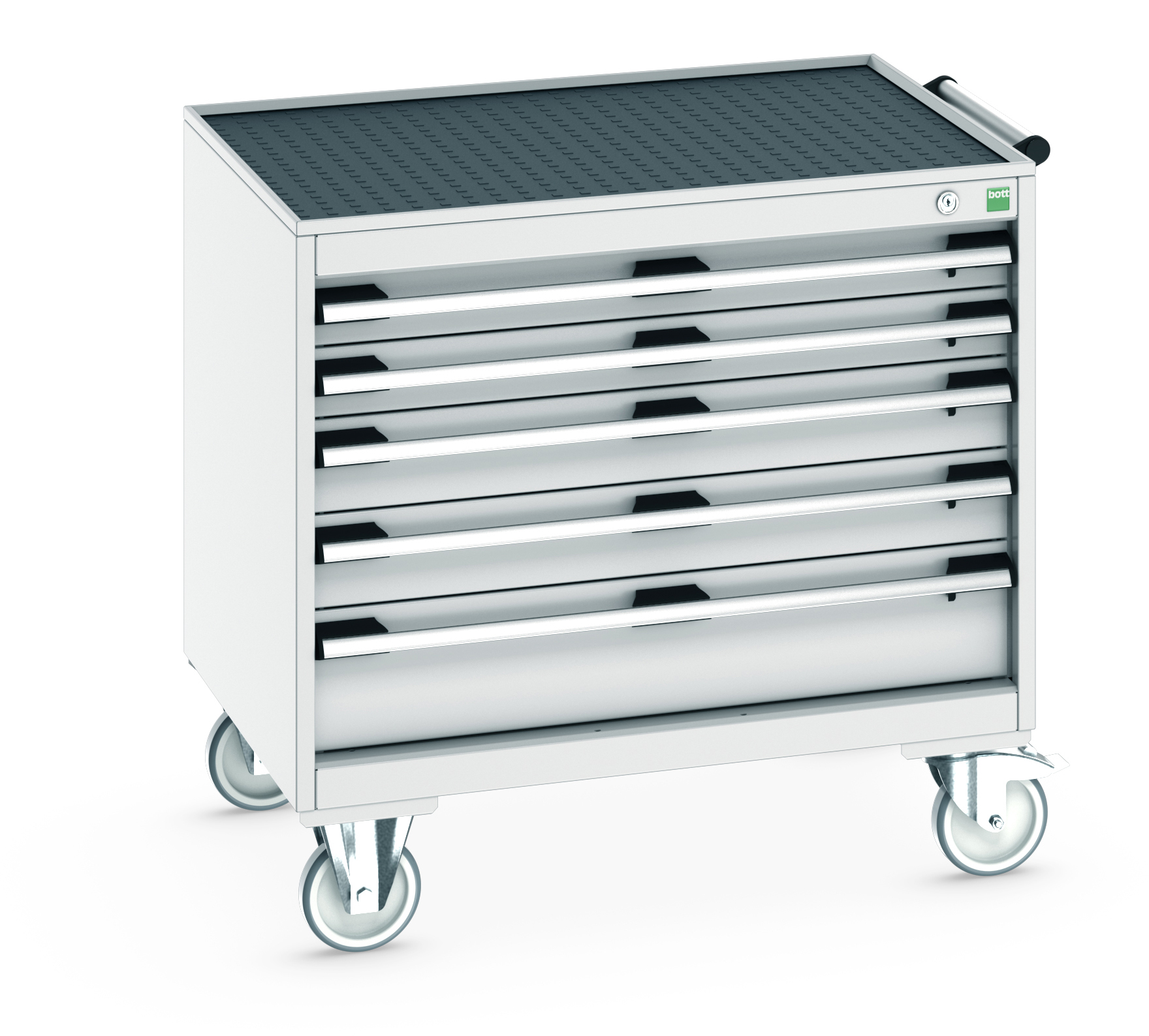 Bott Cubio Mobile Drawer Cabinet With 5 Drawers & Top Tray With Mat - 40402107.16V