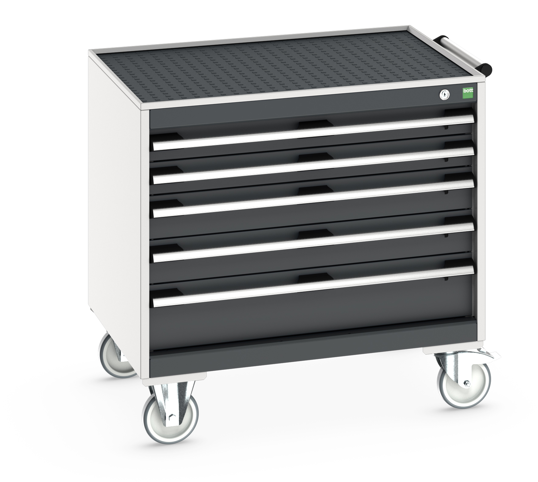 Bott Cubio Mobile Drawer Cabinet With 5 Drawers & Top Tray With Mat - 40402107.19V