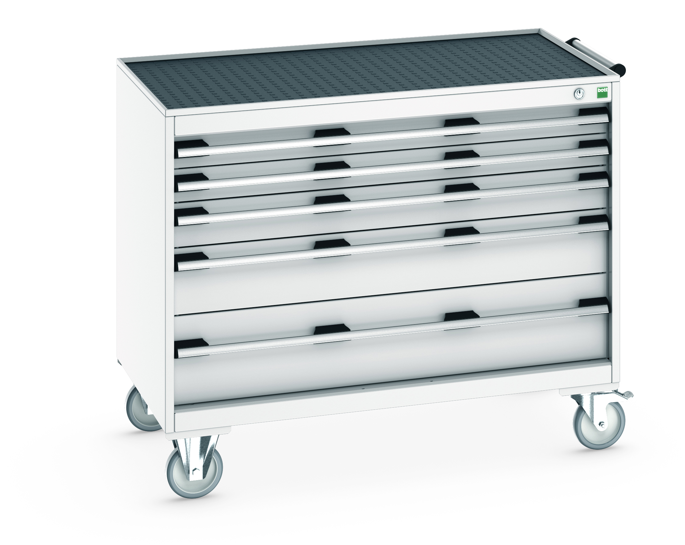 Bott Cubio Mobile Drawer Cabinet With 5 Drawers & Top Tray With Mat - 40402130.16V