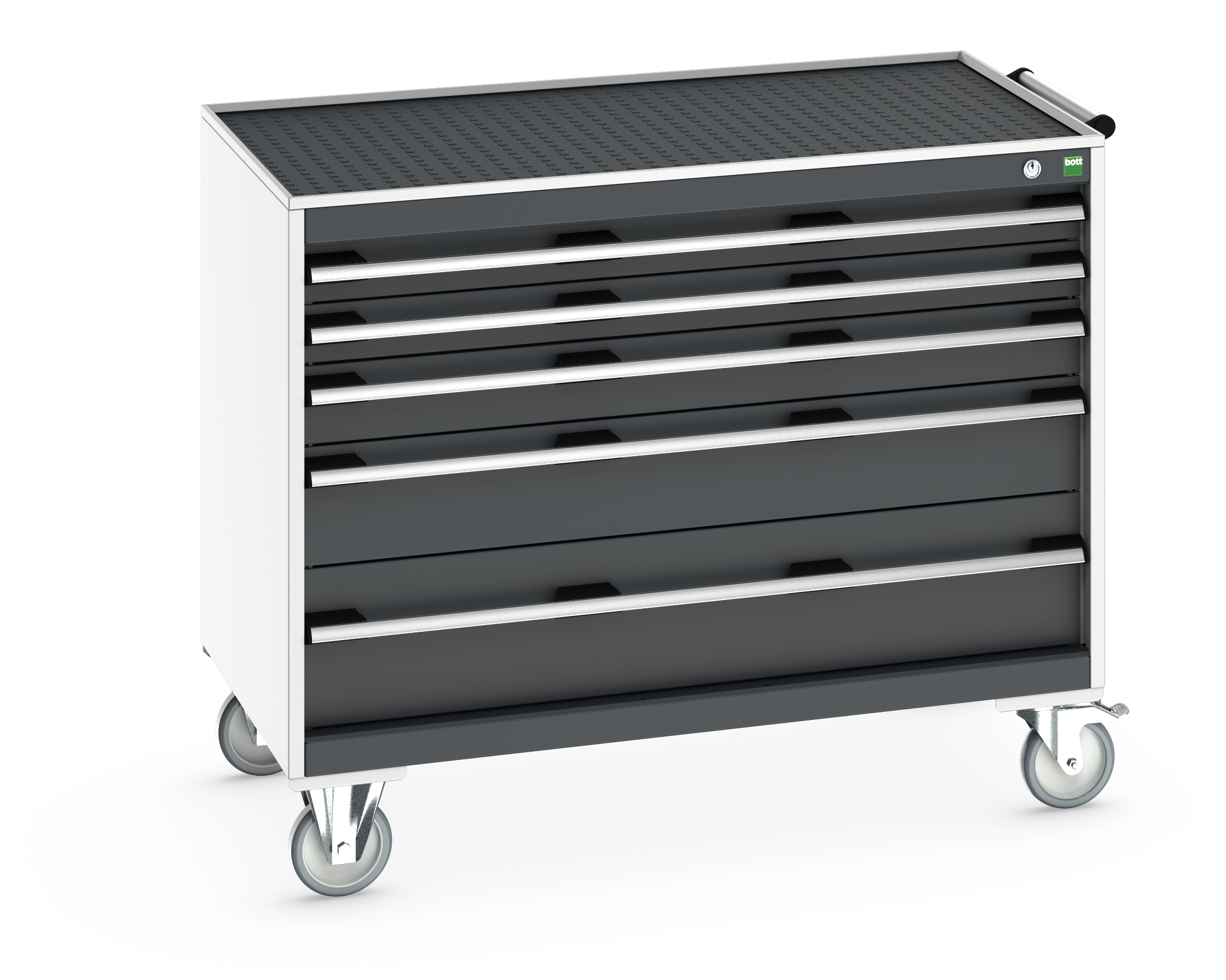 Bott Cubio Mobile Drawer Cabinet With 5 Drawers & Top Tray With Mat - 40402130.19V