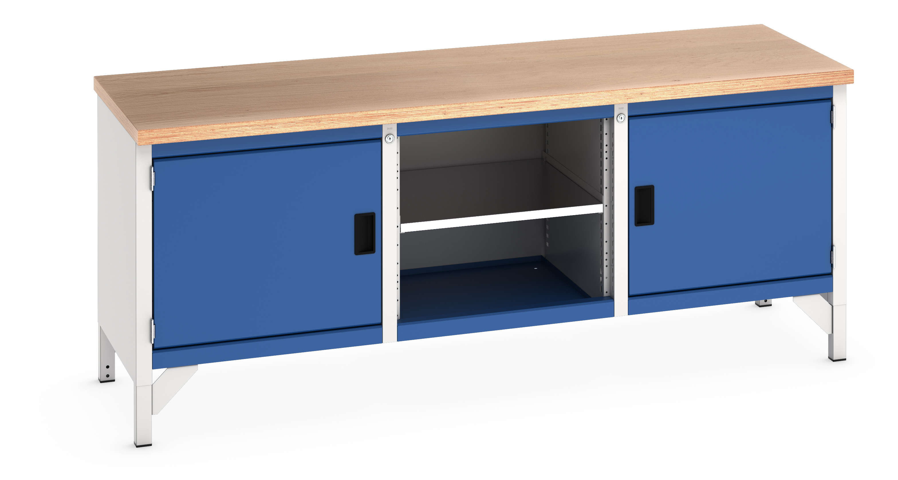Bott Cubio Storage Bench With Full Cupboard / Open Cupboard / Full Cupboard - 41002049.11V