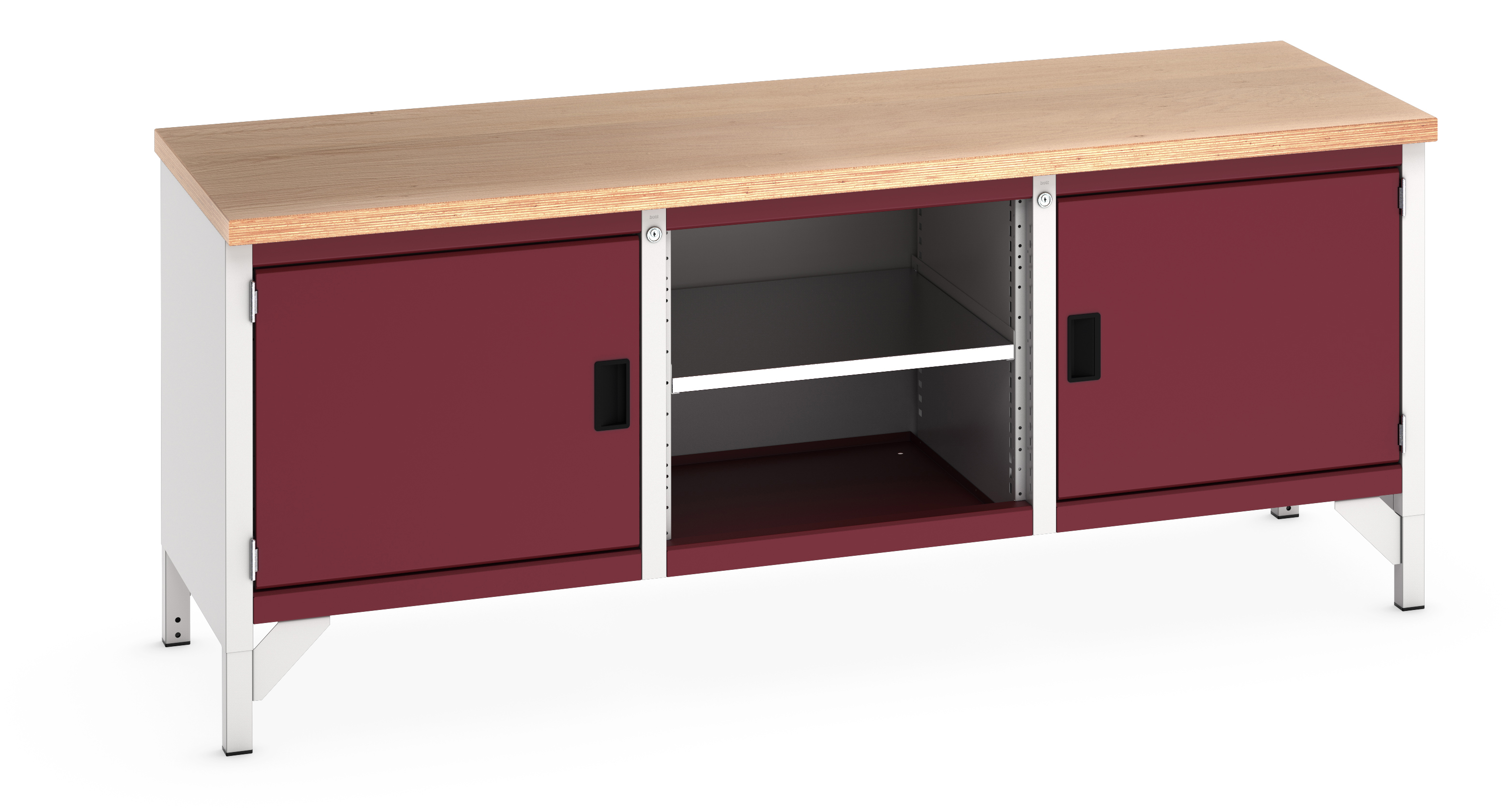 Bott Cubio Storage Bench With Full Cupboard / Open Cupboard / Full Cupboard - 41002049.24V