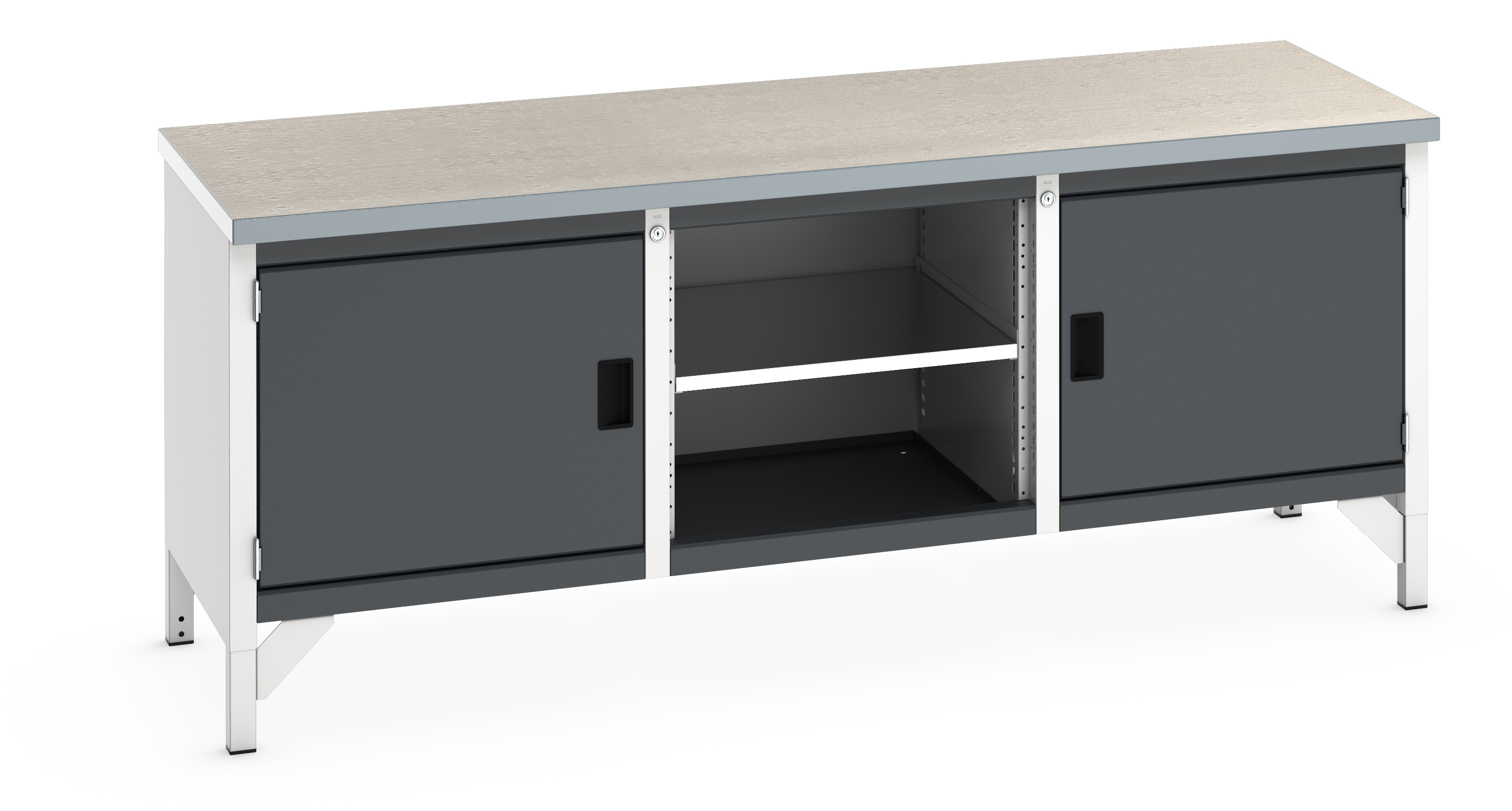 Bott Cubio Storage Bench With Full Cupboard / Open Cupboard / Full Cupboard - 41002051.19V