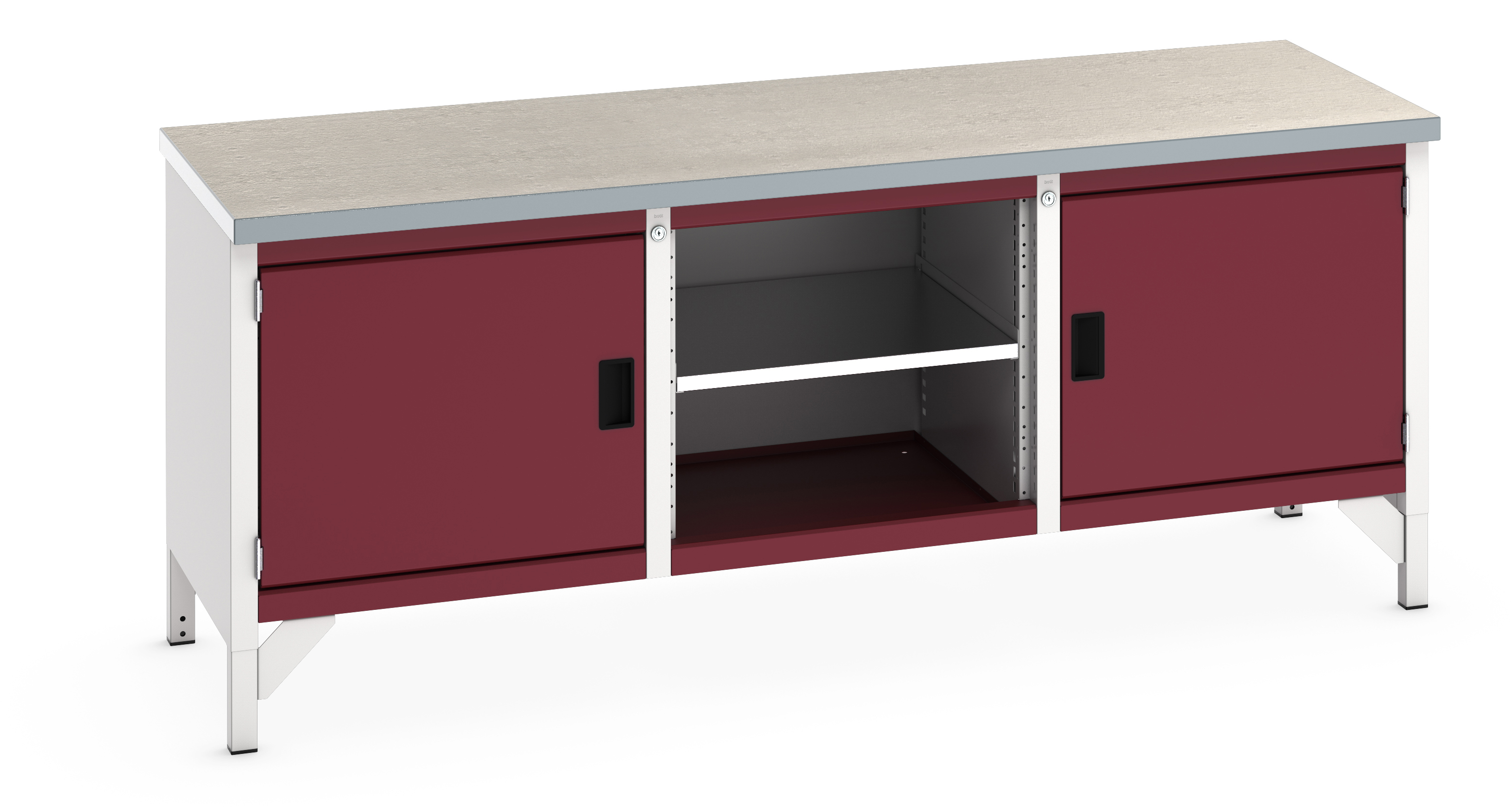 Bott Cubio Storage Bench With Full Cupboard / Open Cupboard / Full Cupboard - 41002051.24V