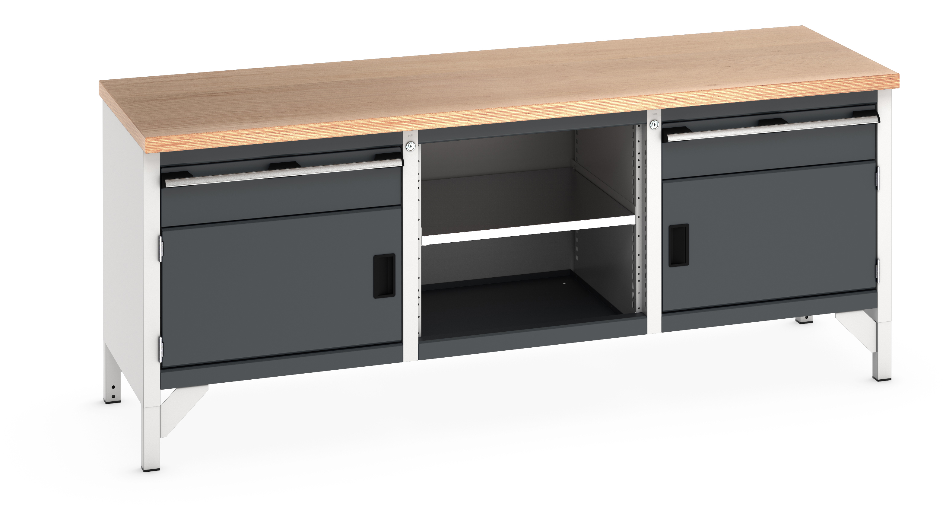 Bott Cubio Storage Bench With 1 Drawer-Door Cabinet / Open Cupboard / 1 Drawer-Door Cabinet - 41002052.19V