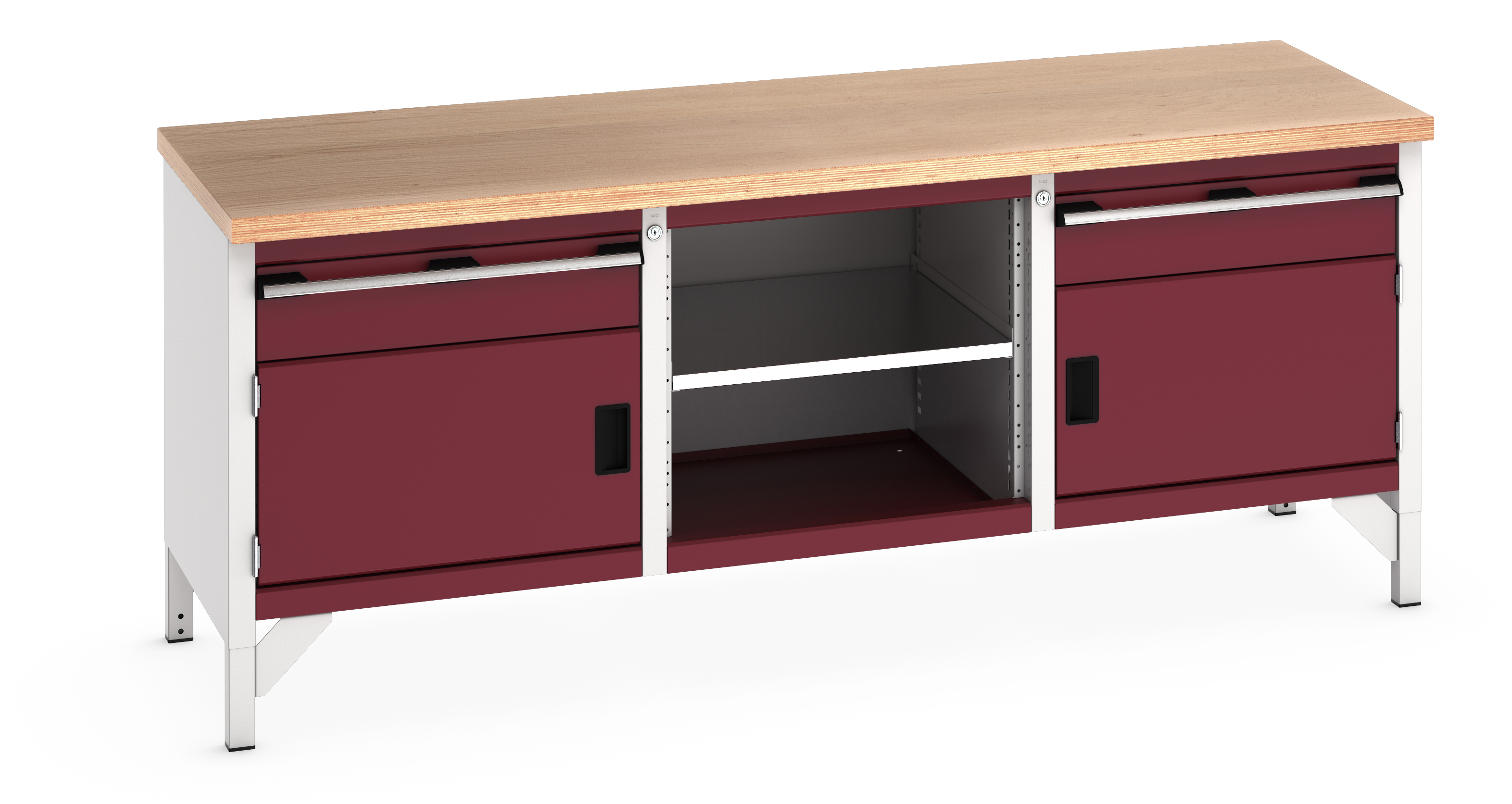 Bott Cubio Storage Bench With 1 Drawer-Door Cabinet / Open Cupboard / 1 Drawer-Door Cabinet - 41002052.24V