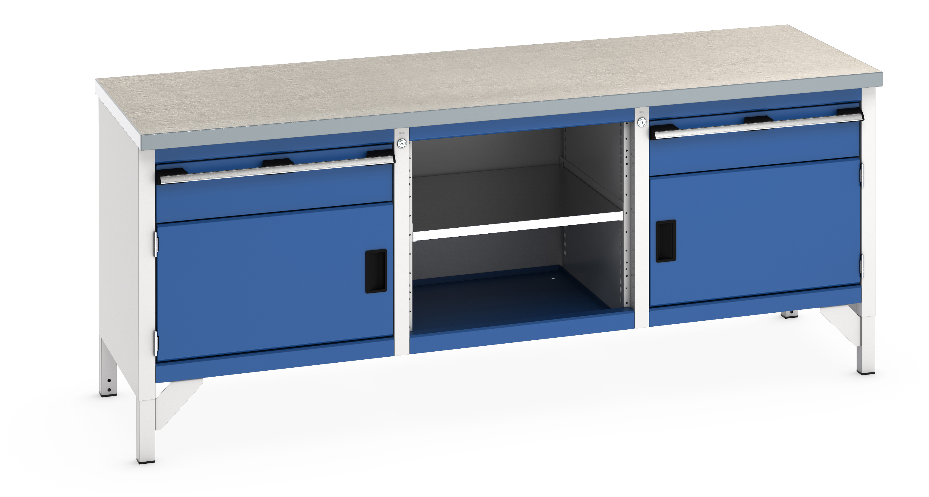 Bott Cubio Storage Bench With 1 Drawer-Door Cabinet / Open Cupboard / 1 Drawer-Door Cabinet - 41002054.11V