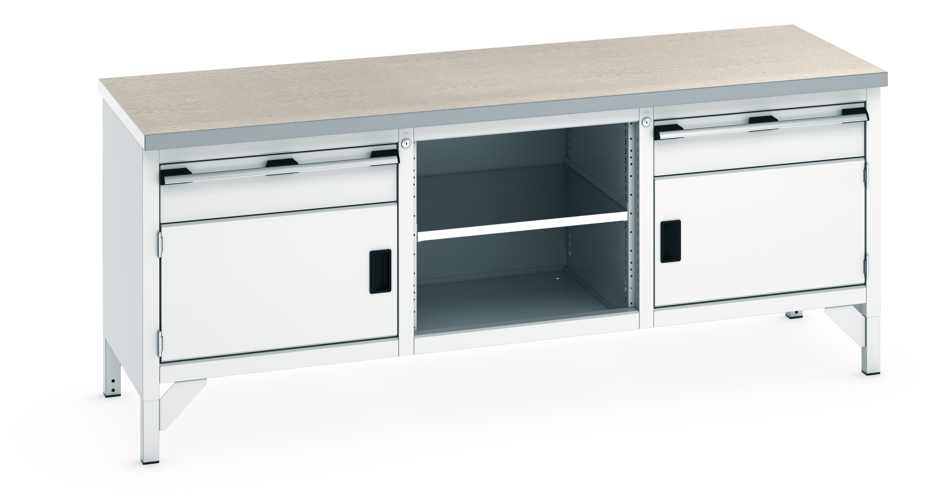 Bott Cubio Storage Bench With 1 Drawer-Door Cabinet / Open Cupboard / 1 Drawer-Door Cabinet - 41002054.16V