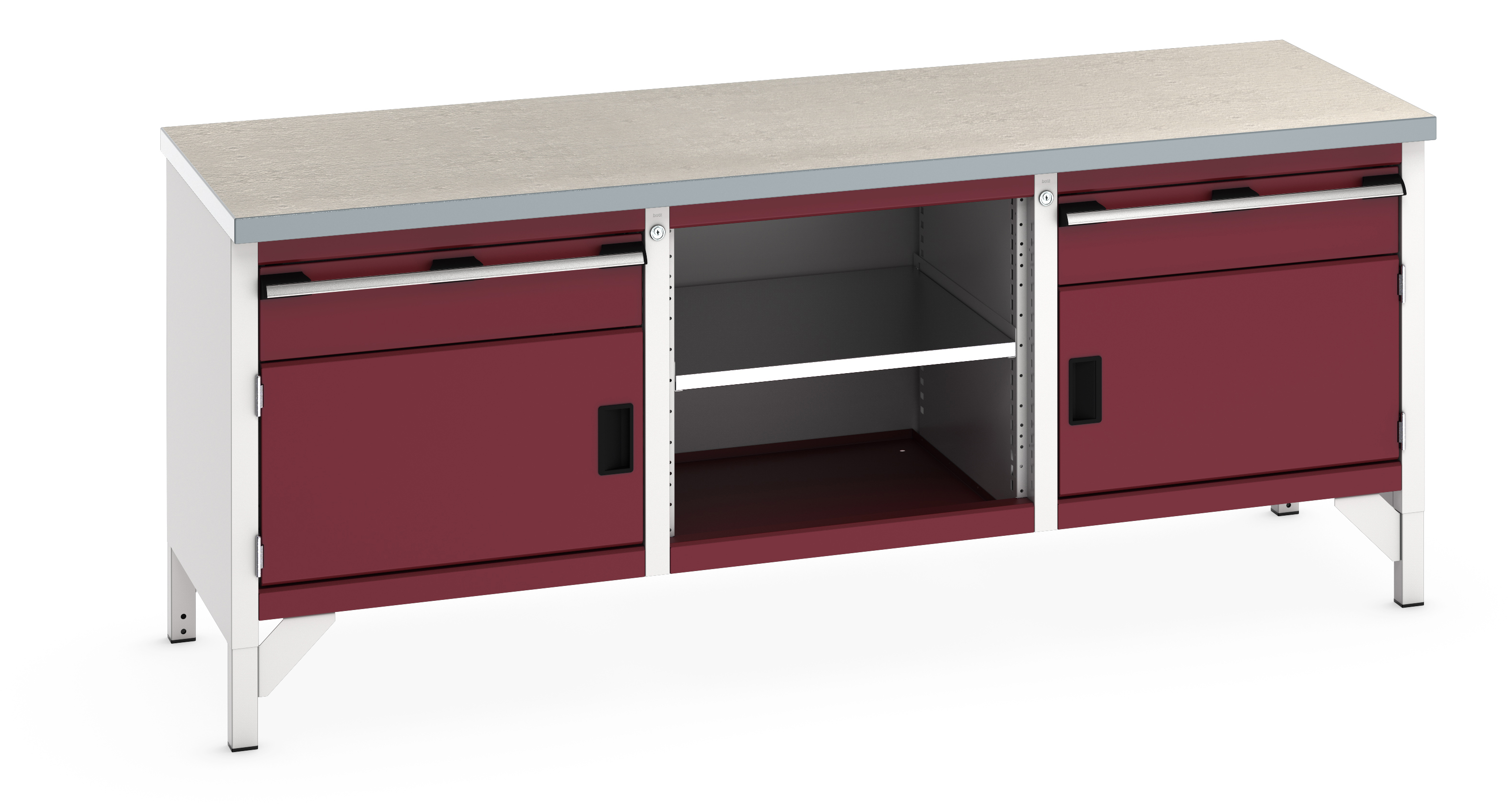 Bott Cubio Storage Bench With 1 Drawer-Door Cabinet / Open Cupboard / 1 Drawer-Door Cabinet - 41002054.24V