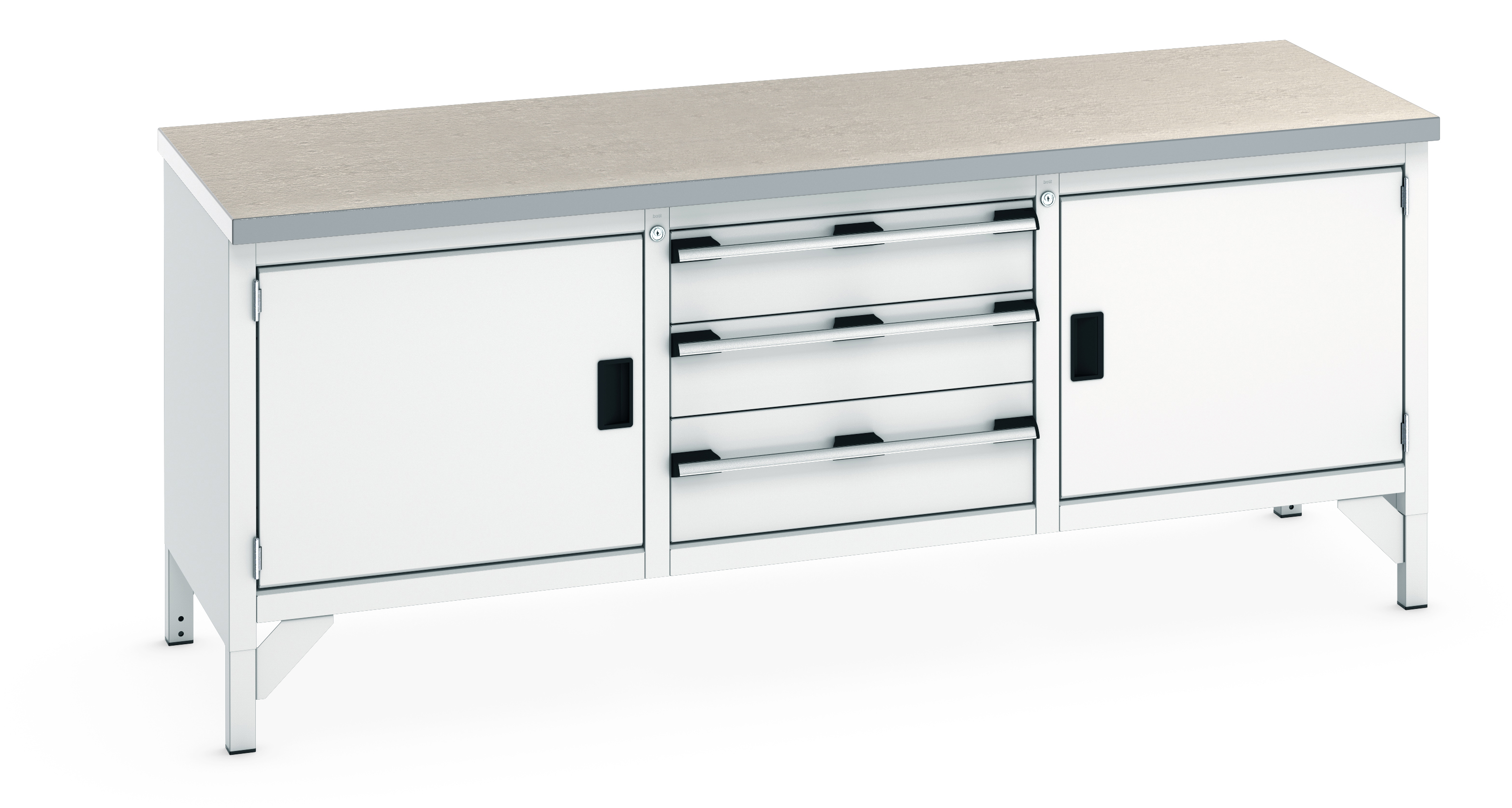 Bott Cubio Storage Bench With Full Cupboard / 3 Drawer Cabinet / Full Cupboard - 41002057.16V