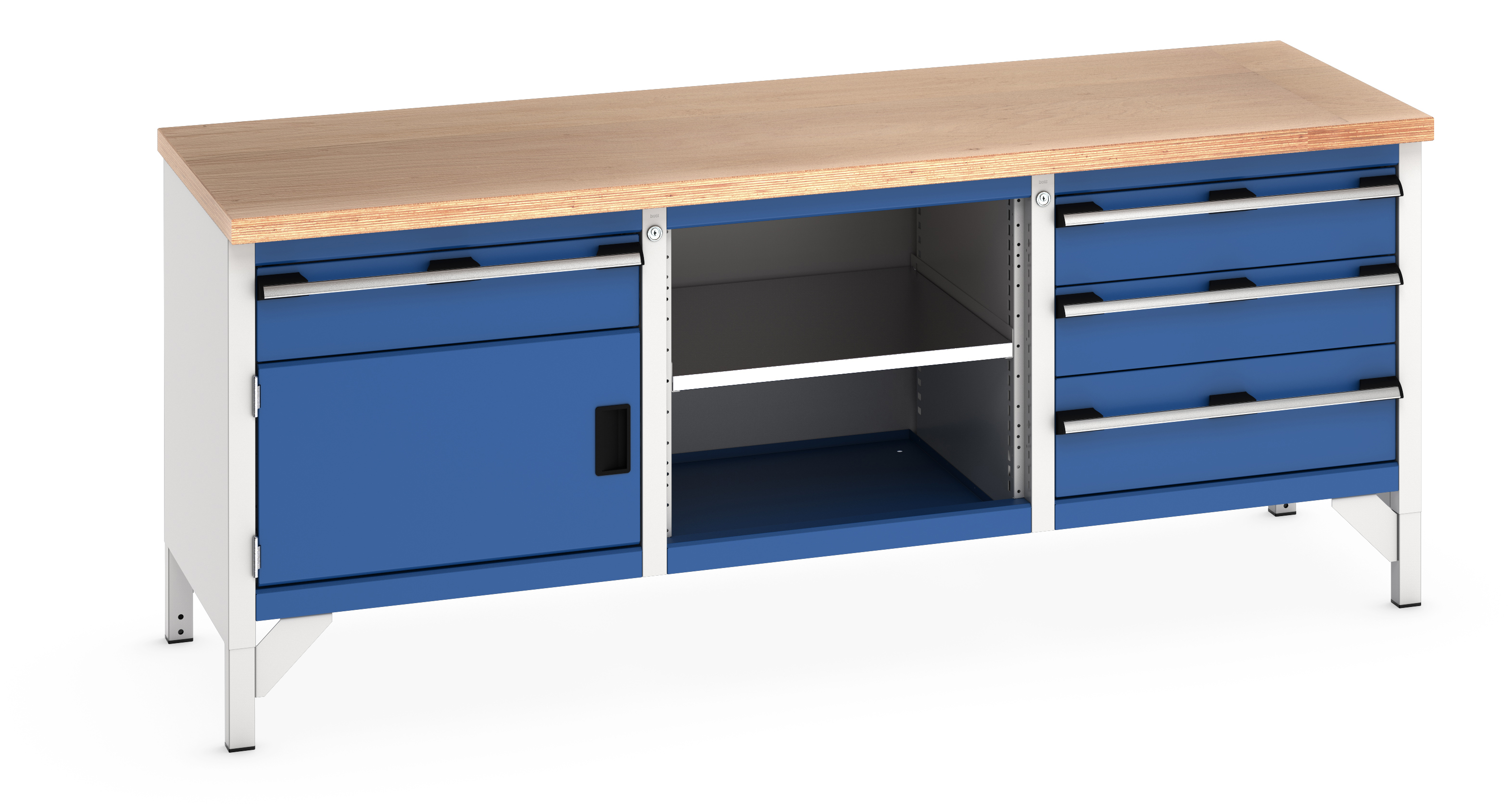 Bott Cubio Storage Bench With 1 Drawer-Door Cabinet / Open Cupboard / 3 Drawer Cabinet - 41002058.11V