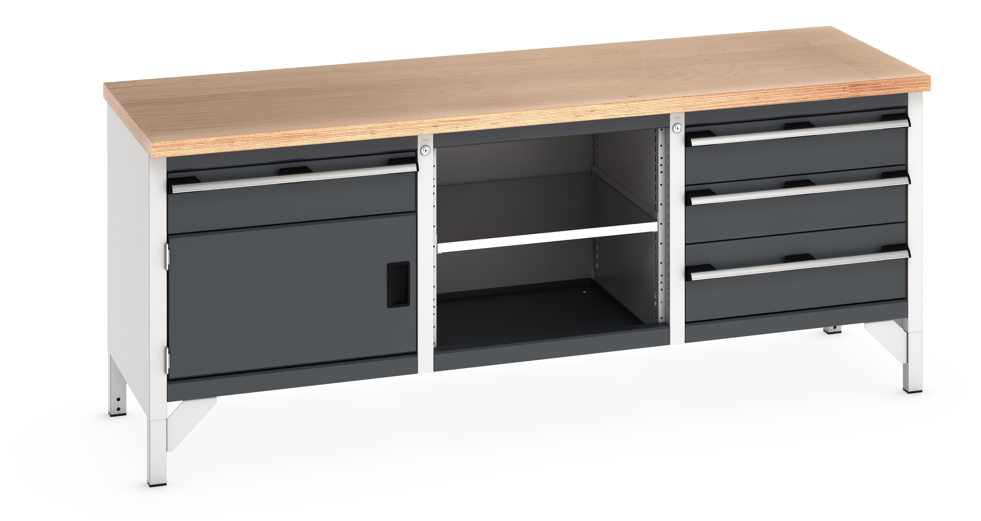 Bott Cubio Storage Bench With 1 Drawer-Door Cabinet / Open Cupboard / 3 Drawer Cabinet - 41002058.19V