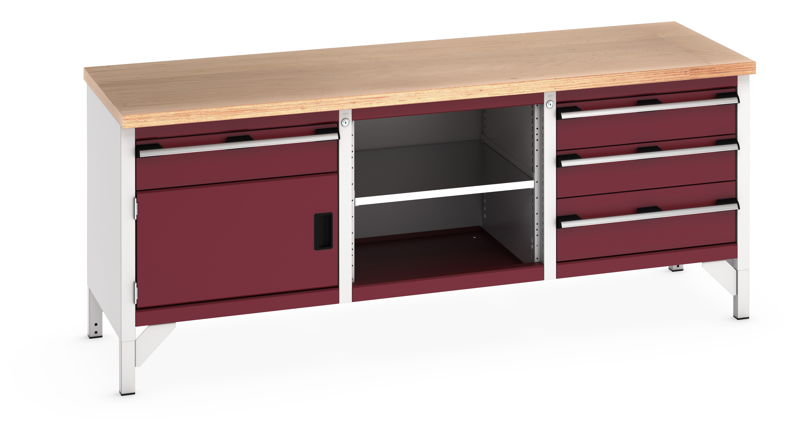 Bott Cubio Storage Bench With 1 Drawer-Door Cabinet / Open Cupboard / 3 Drawer Cabinet - 41002058.24V