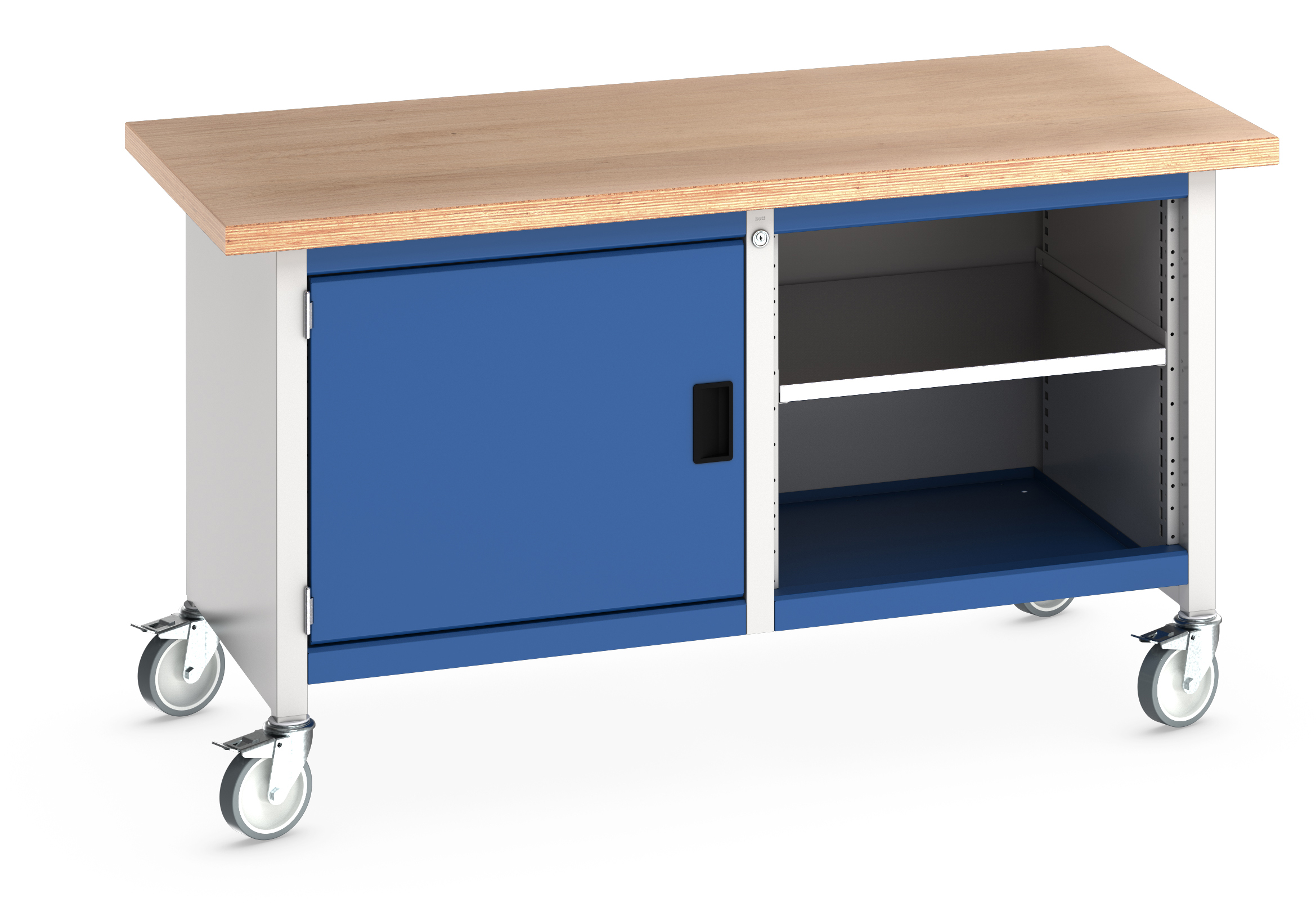 Bott Cubio Mobile Storage Bench With Full Cupboard / Open Cupboard - 41002094.11V