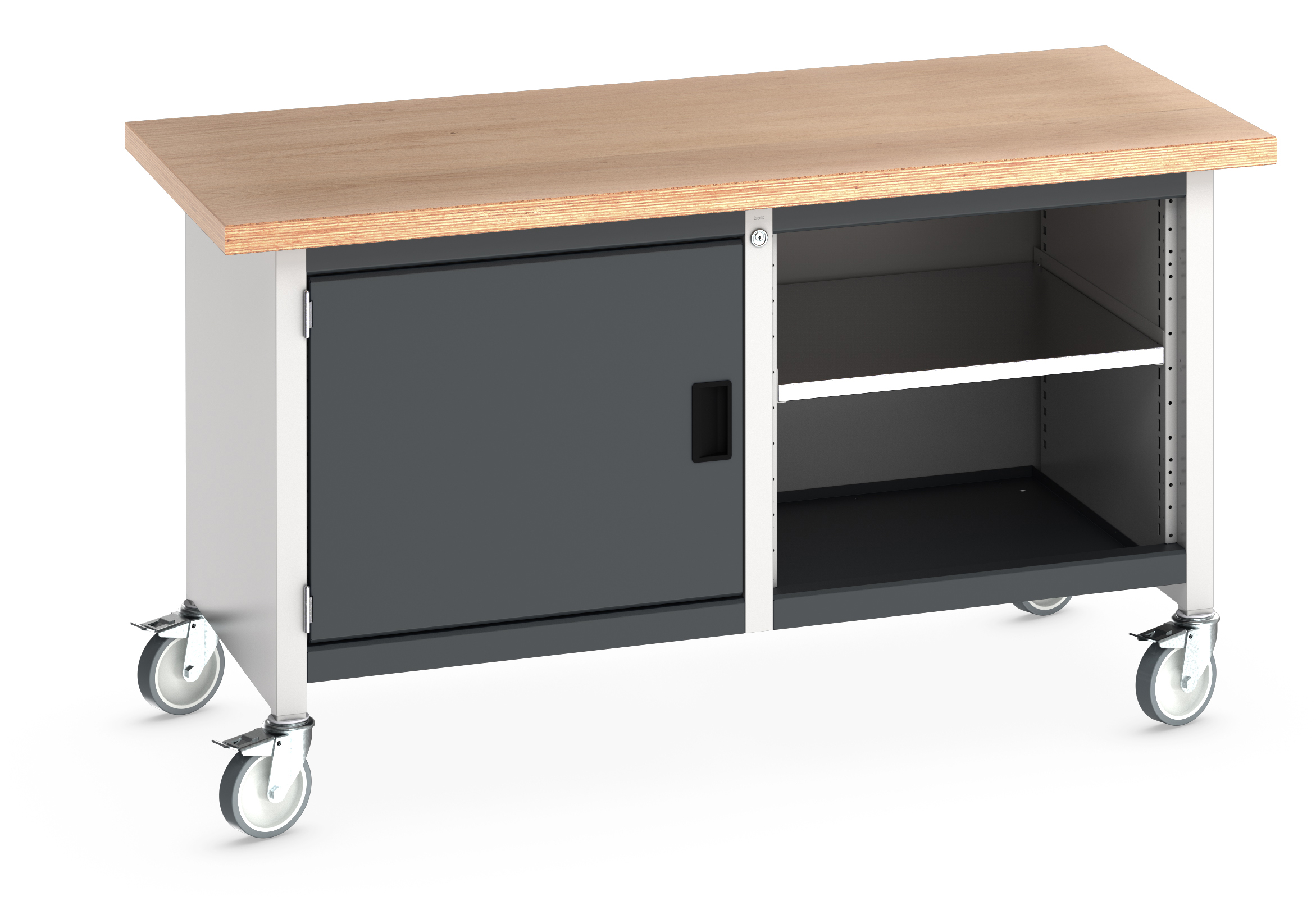 Bott Cubio Mobile Storage Bench With Full Cupboard / Open Cupboard - 41002094.19V