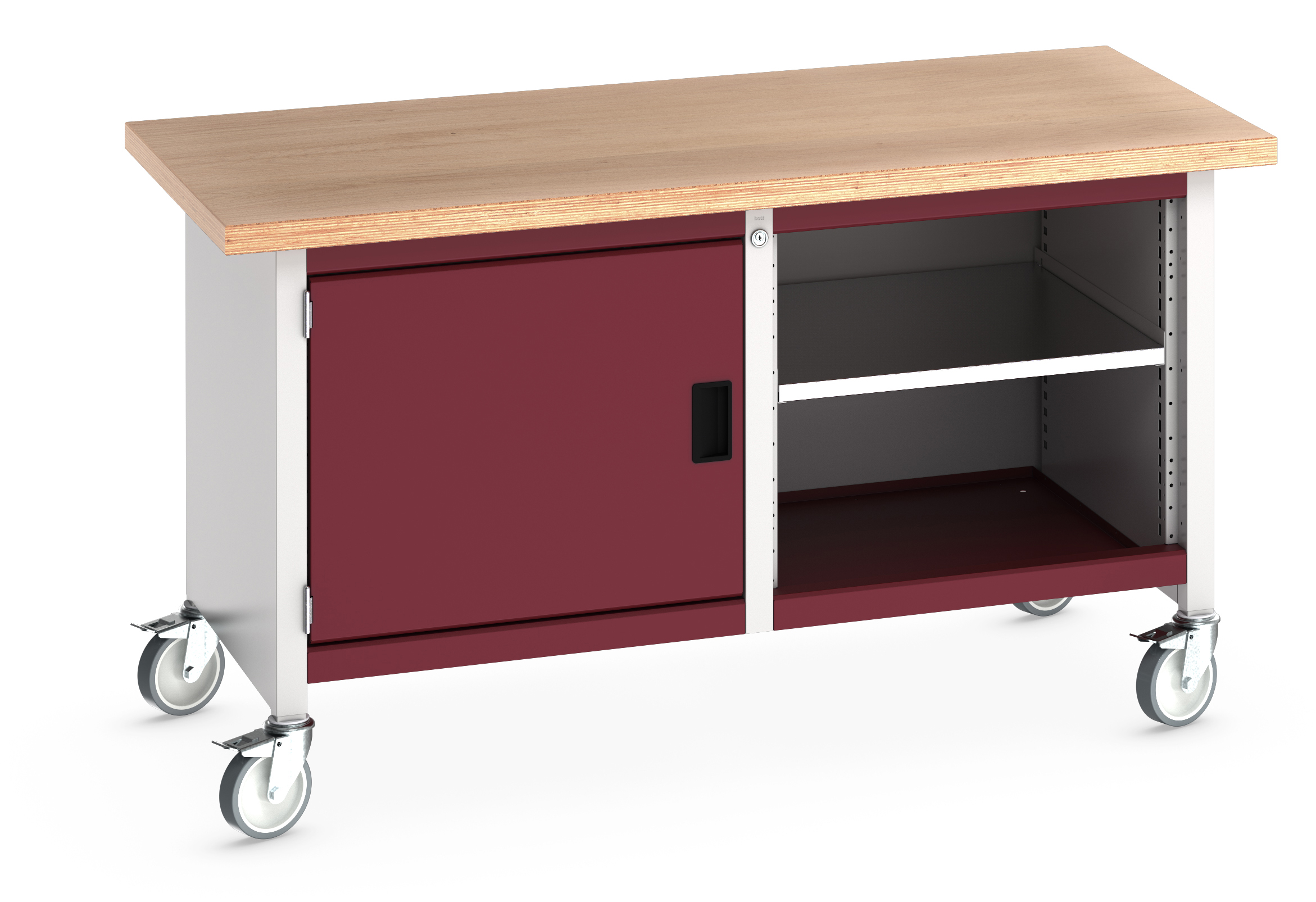 Bott Cubio Mobile Storage Bench With Full Cupboard / Open Cupboard - 41002094.24V