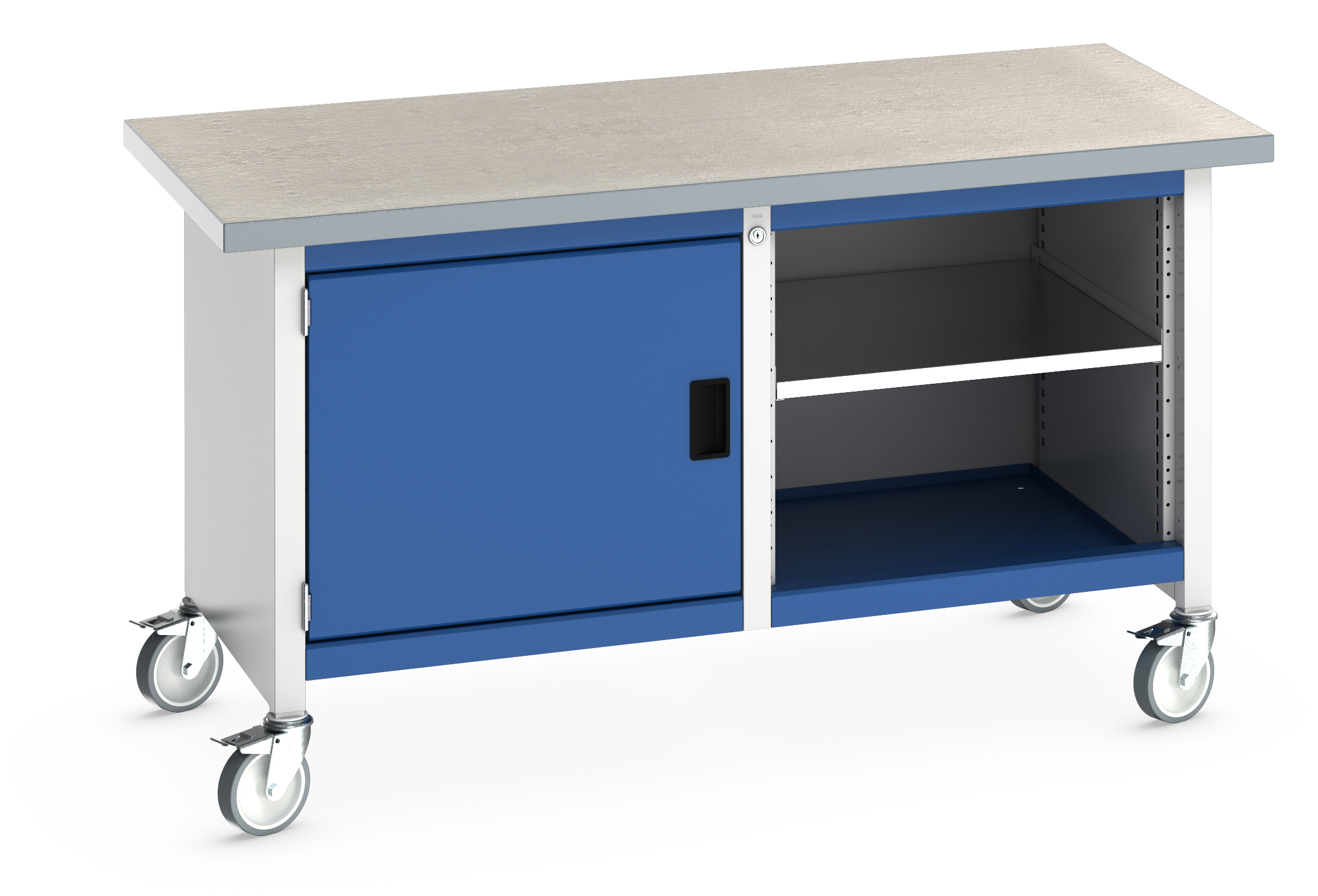 Bott Cubio Mobile Storage Bench With Full Cupboard / Open Cupboard - 41002096.11V