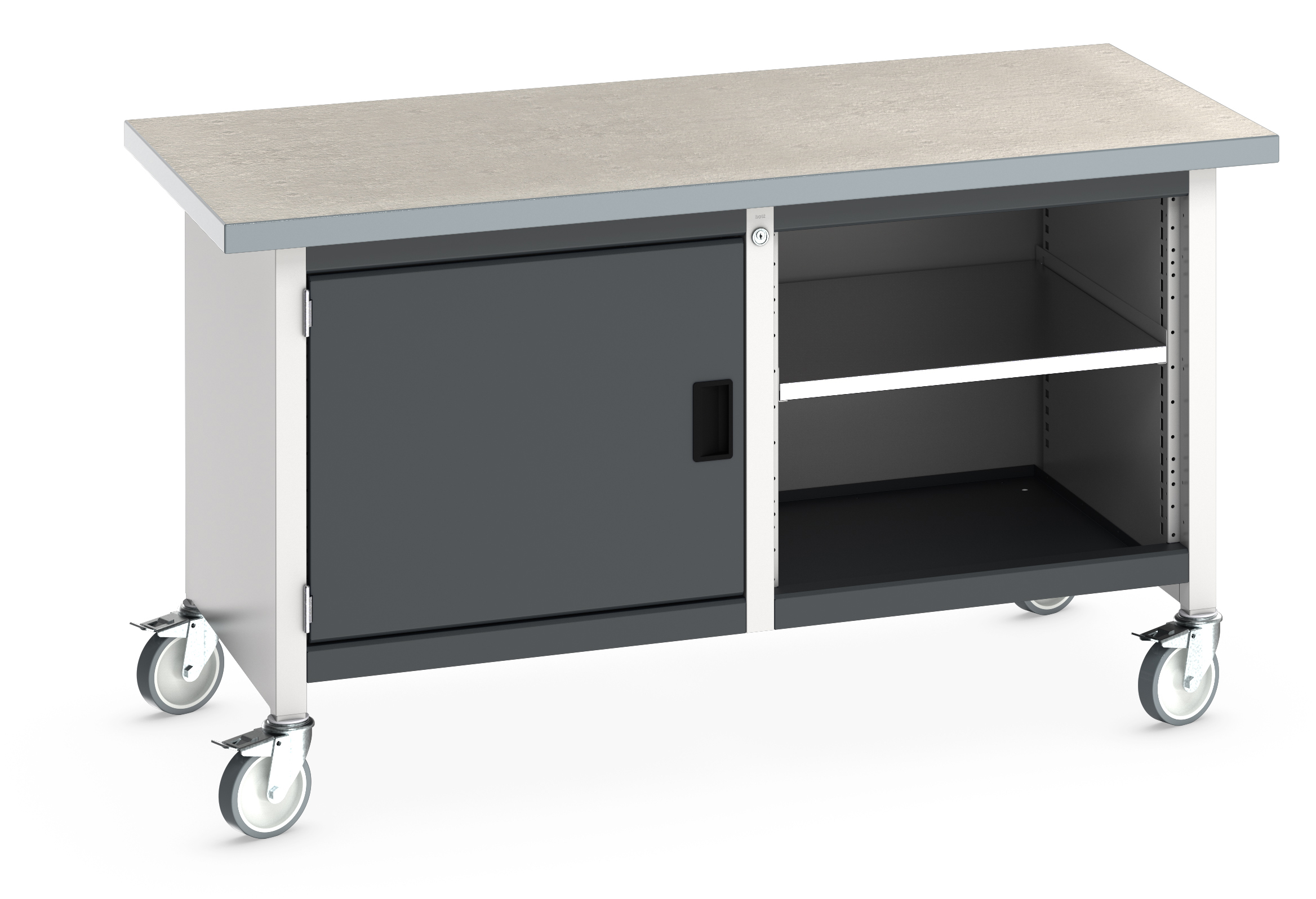 Bott Cubio Mobile Storage Bench With Full Cupboard / Open Cupboard - 41002096.19V