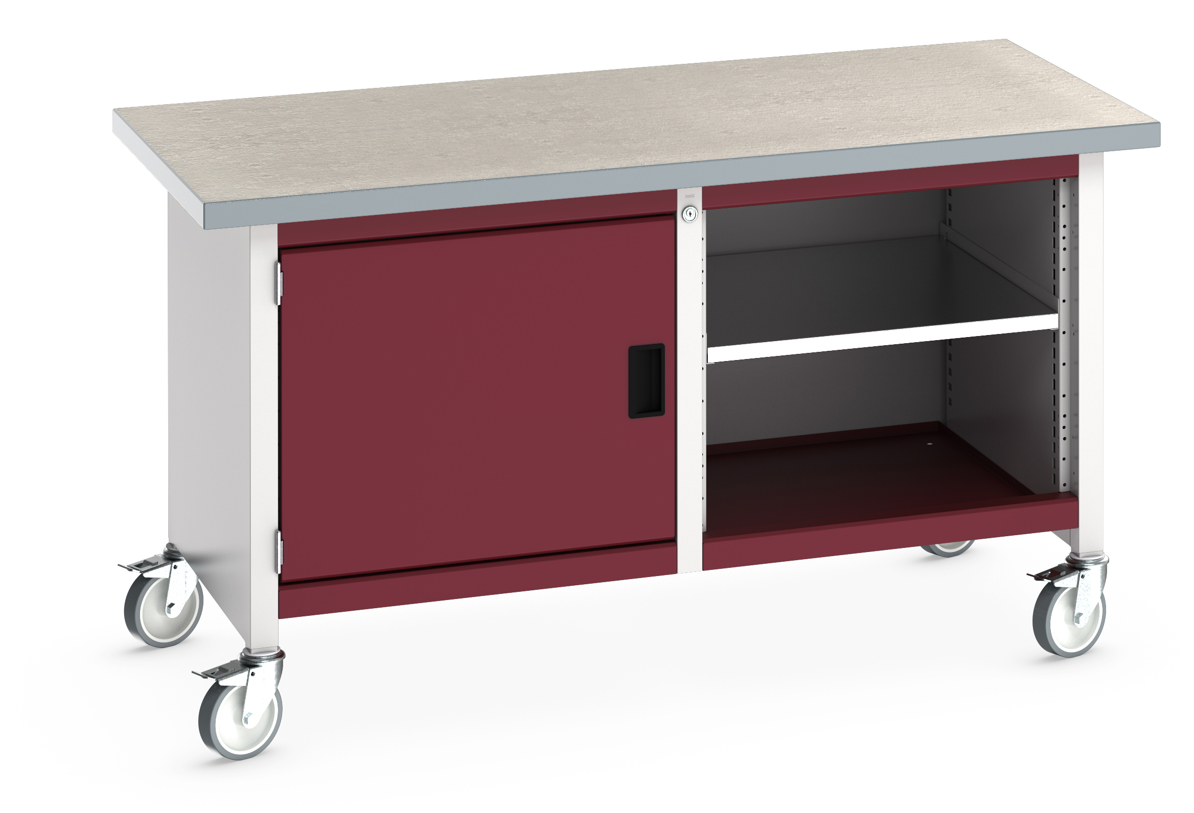 Bott Cubio Mobile Storage Bench With Full Cupboard / Open Cupboard - 41002096.24V