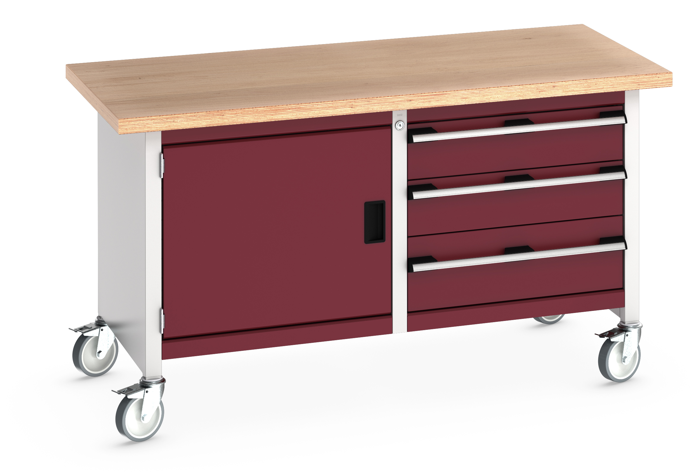 Bott Cubio Mobile Storage Bench With Full Cupboard / 3 Drawer Cabinet - 41002100.24V